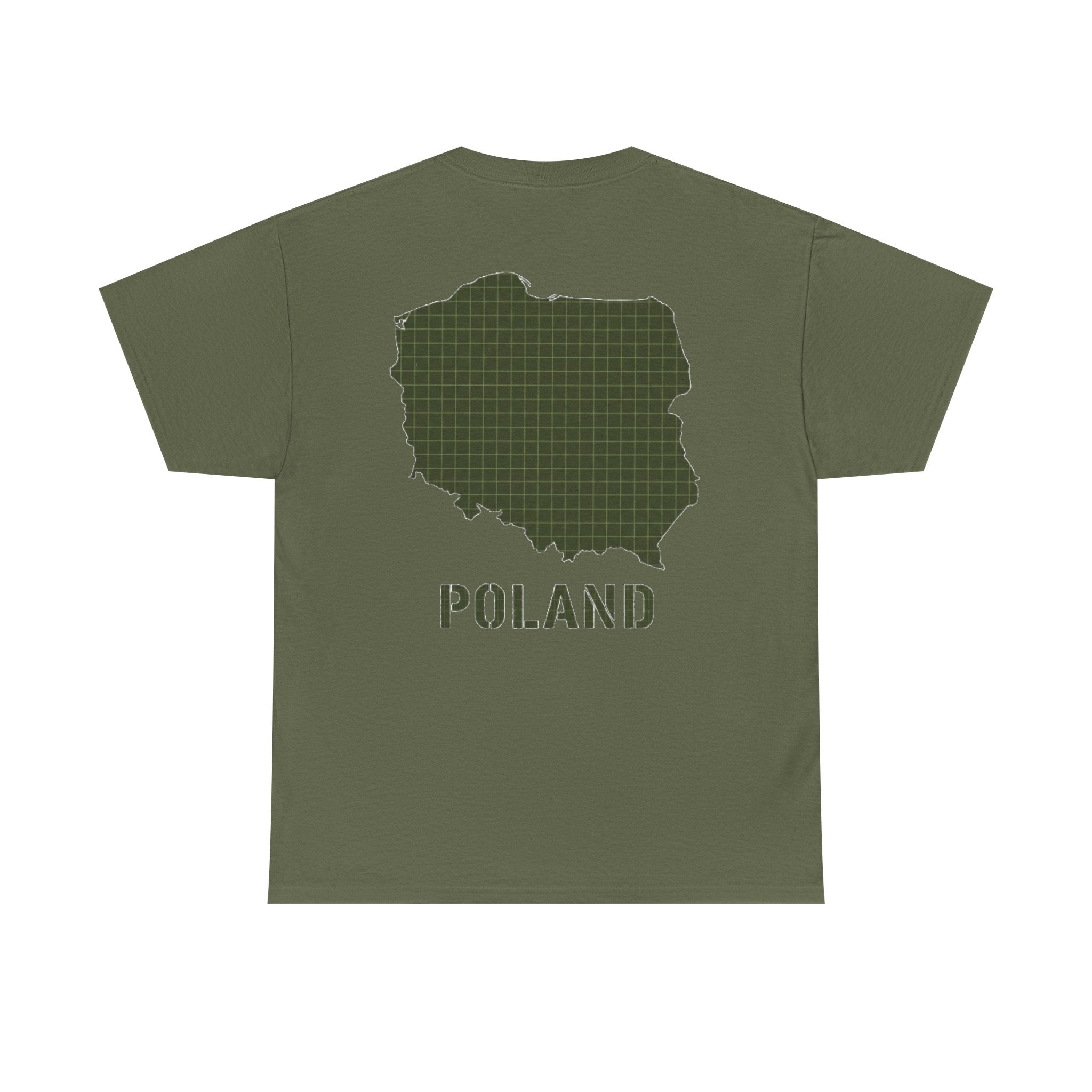 Poland Map Tee — Military Grid Map Graphic T-Shirt