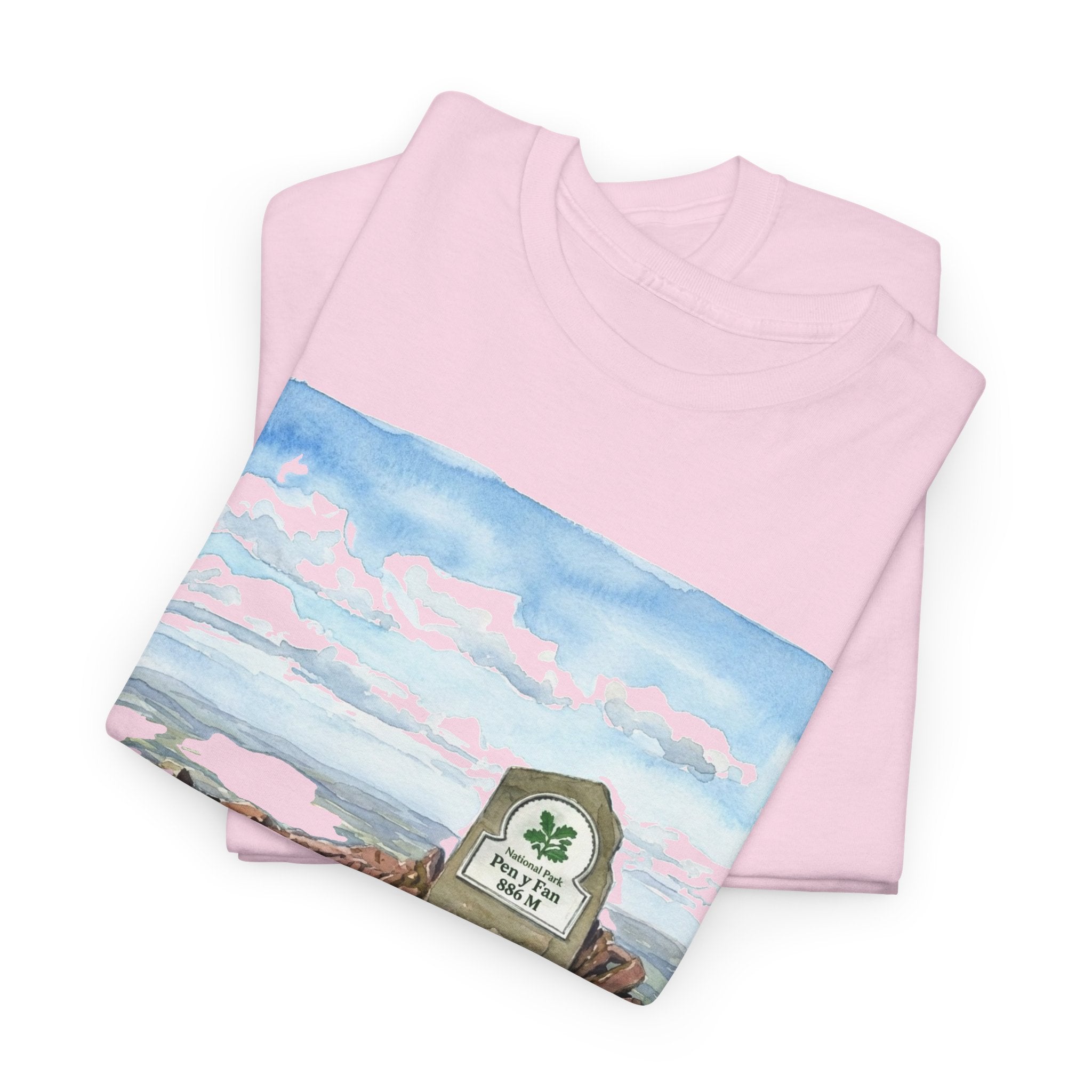 Pen y Fan Landscape T‑Shirt — Wales Mountain Hiking Souvenir Tee