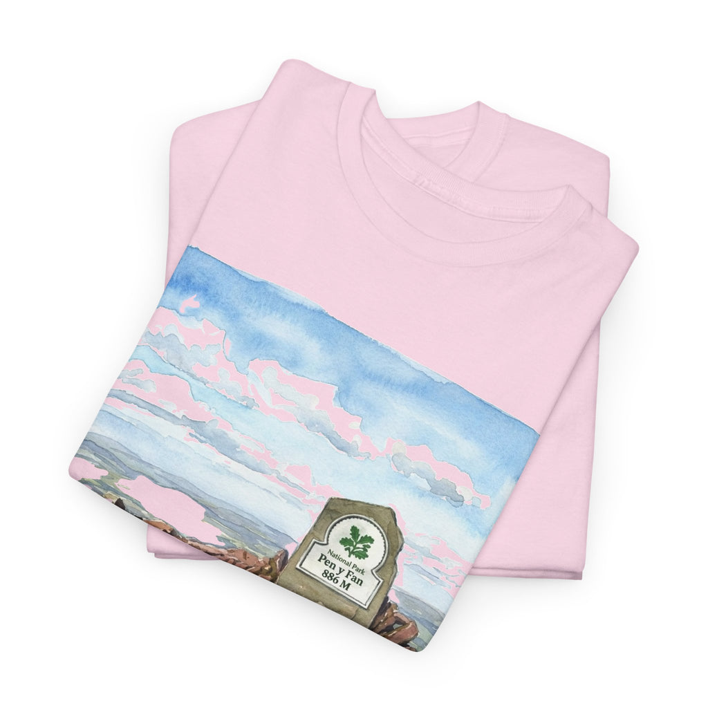 Pen y Fan Landscape T‑Shirt — Wales Mountain Hiking Souvenir Tee
