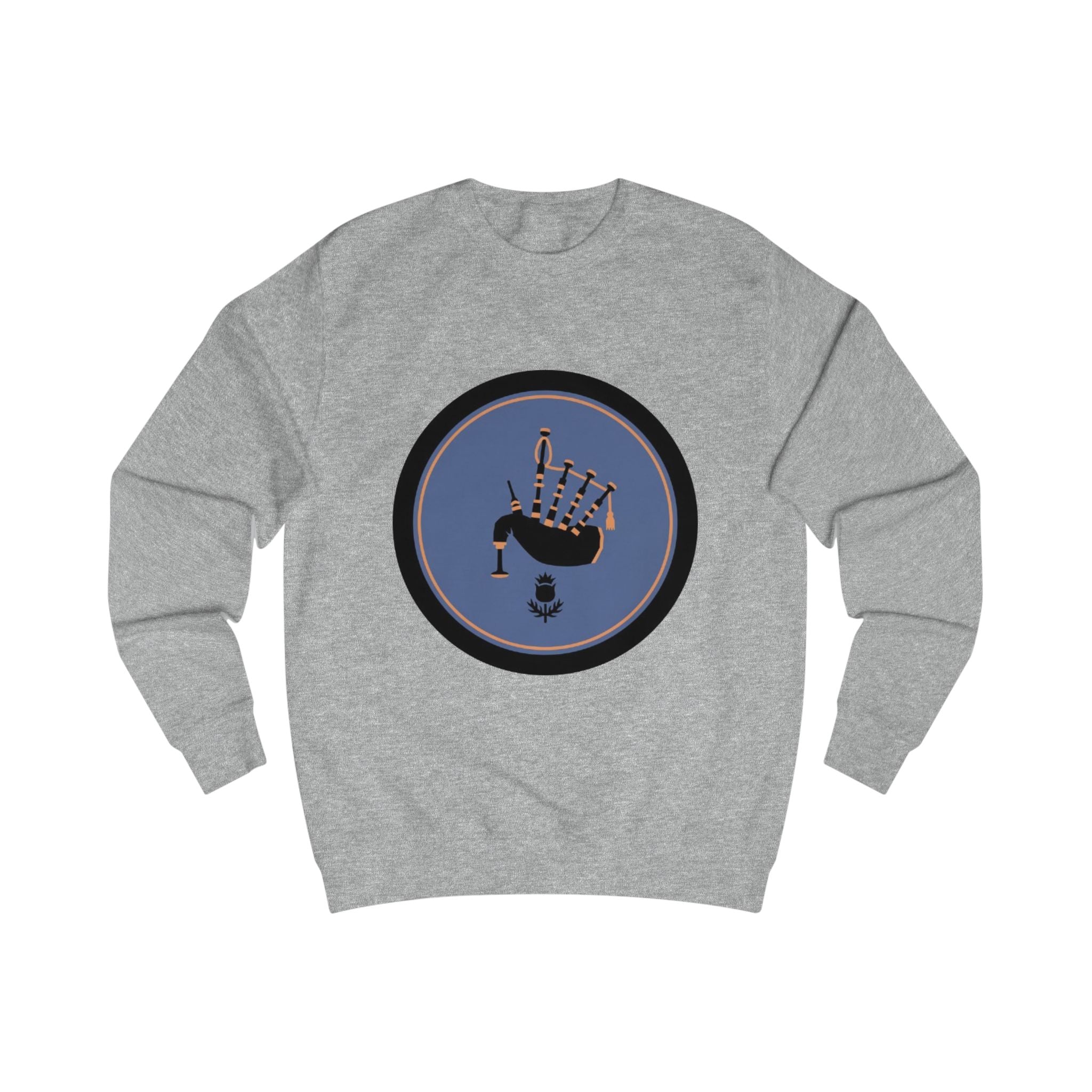 Bagpipes Crest Sweatshirt — Scottish Music Heritage Crewneck