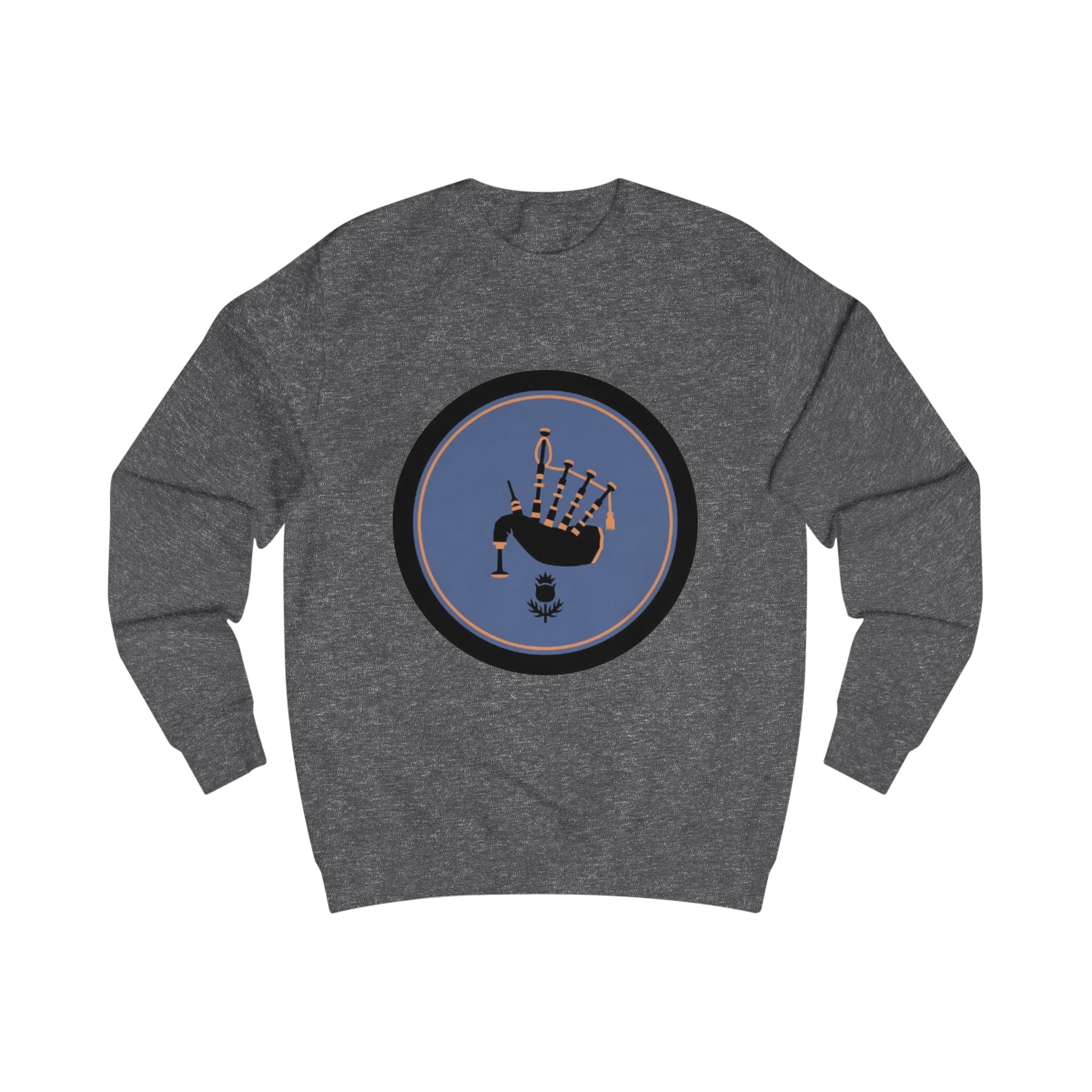 Bagpipes Crest Sweatshirt — Scottish Music Heritage Crewneck