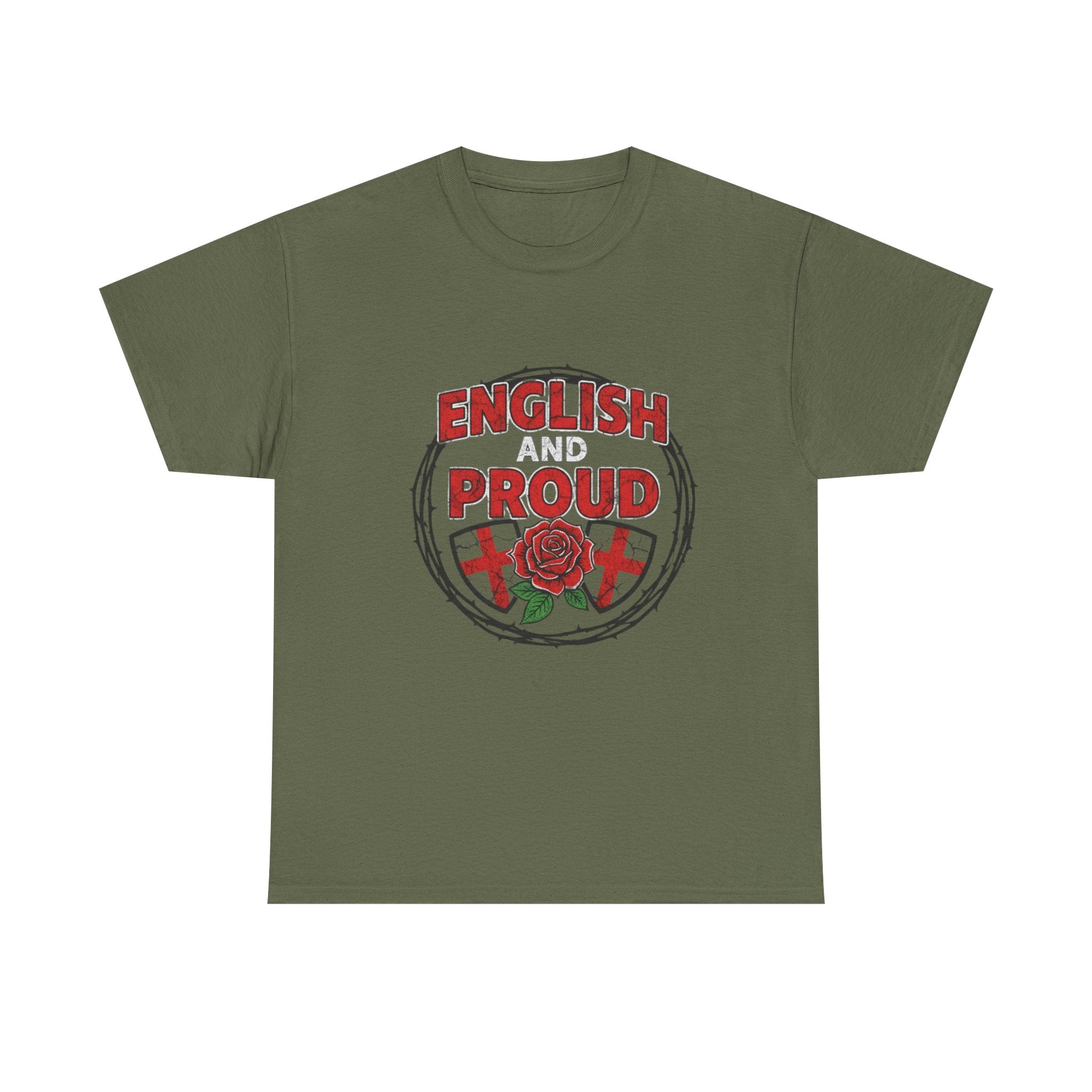 English and Proud T-Shirt — St. George Rose Patriotic Tee
