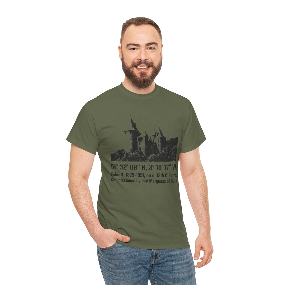 Castell Coch T-Shirt — Welsh Fairytale Castle Heritage Tee — product image 9