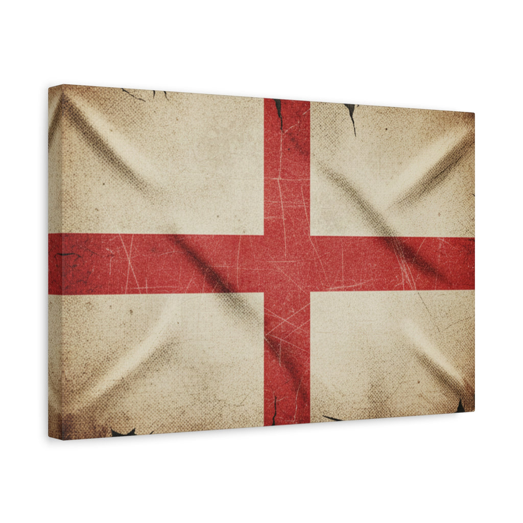 English Flag St. George’s Cross Vintage Flag Canvas