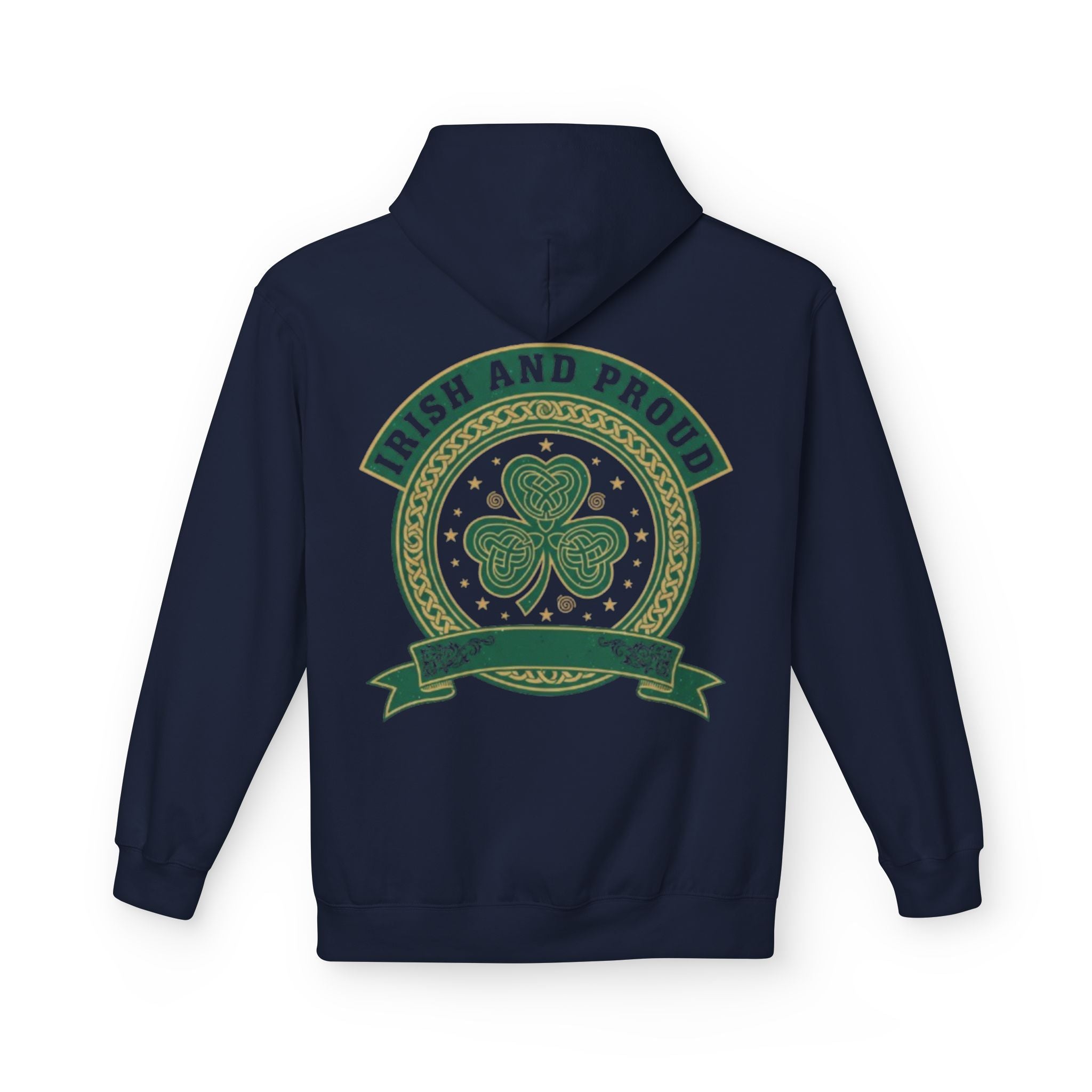 Irish and Proud Hoodie — St. Patrick’s Shamrock Graphic Pullover
