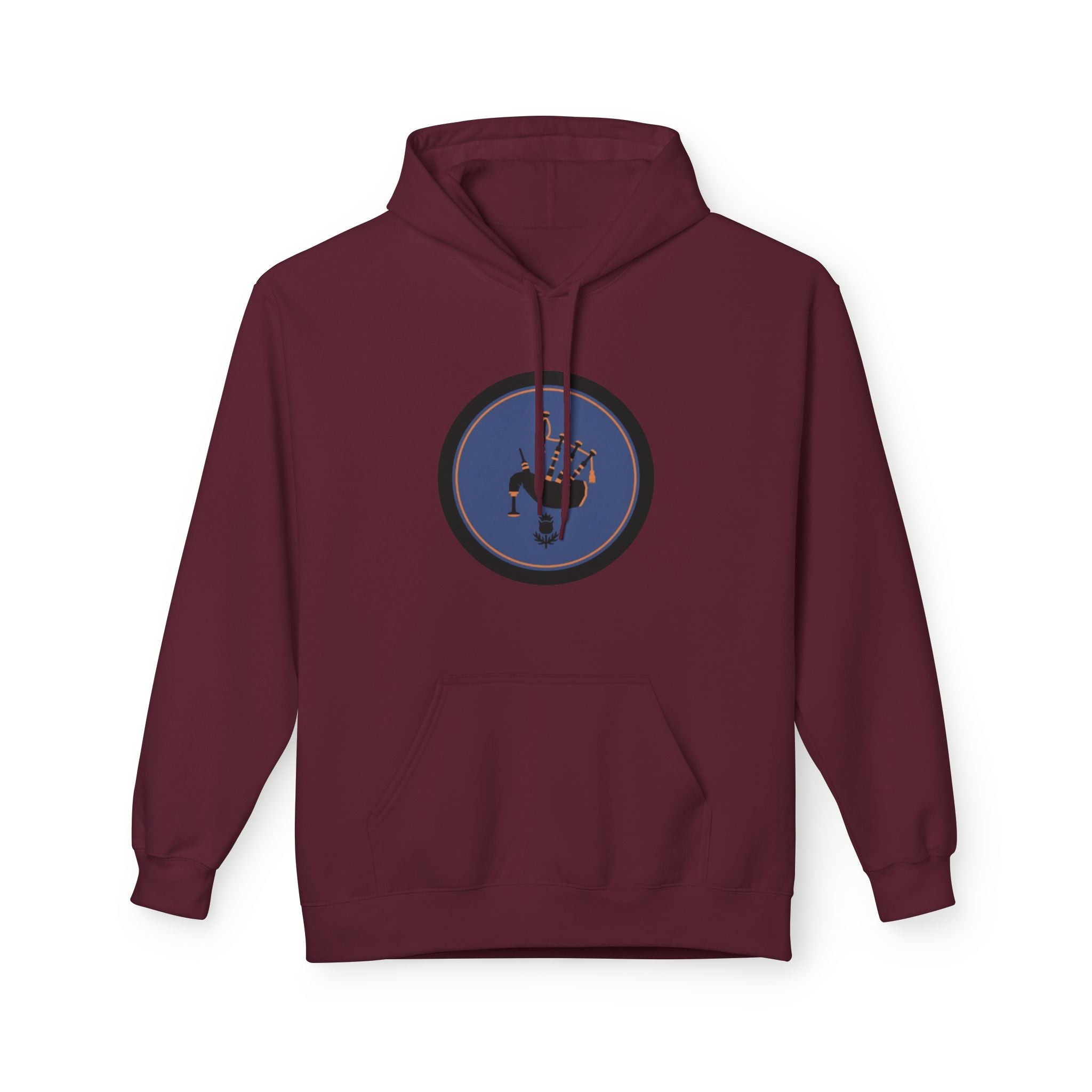 Space Astronaut Helmet Hoodie — Retro Blue Circle Graphic Hoodie