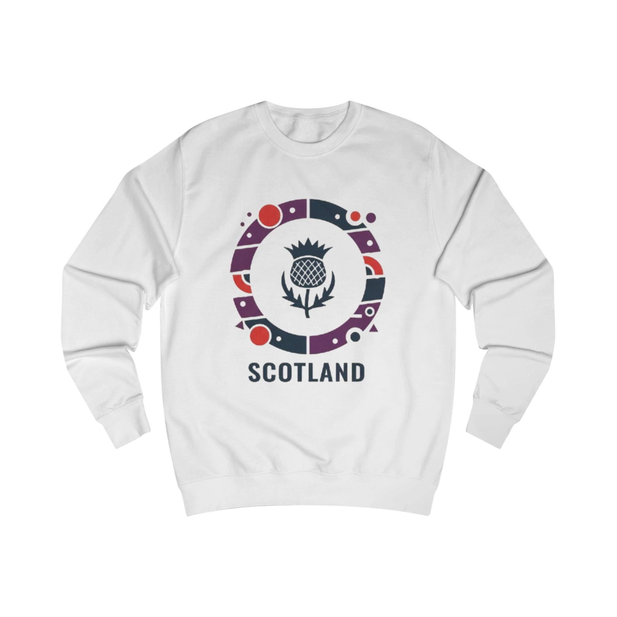 Scotland Thistle Crewneck Sweatshirt — Scottish Pride Travel Souvenir