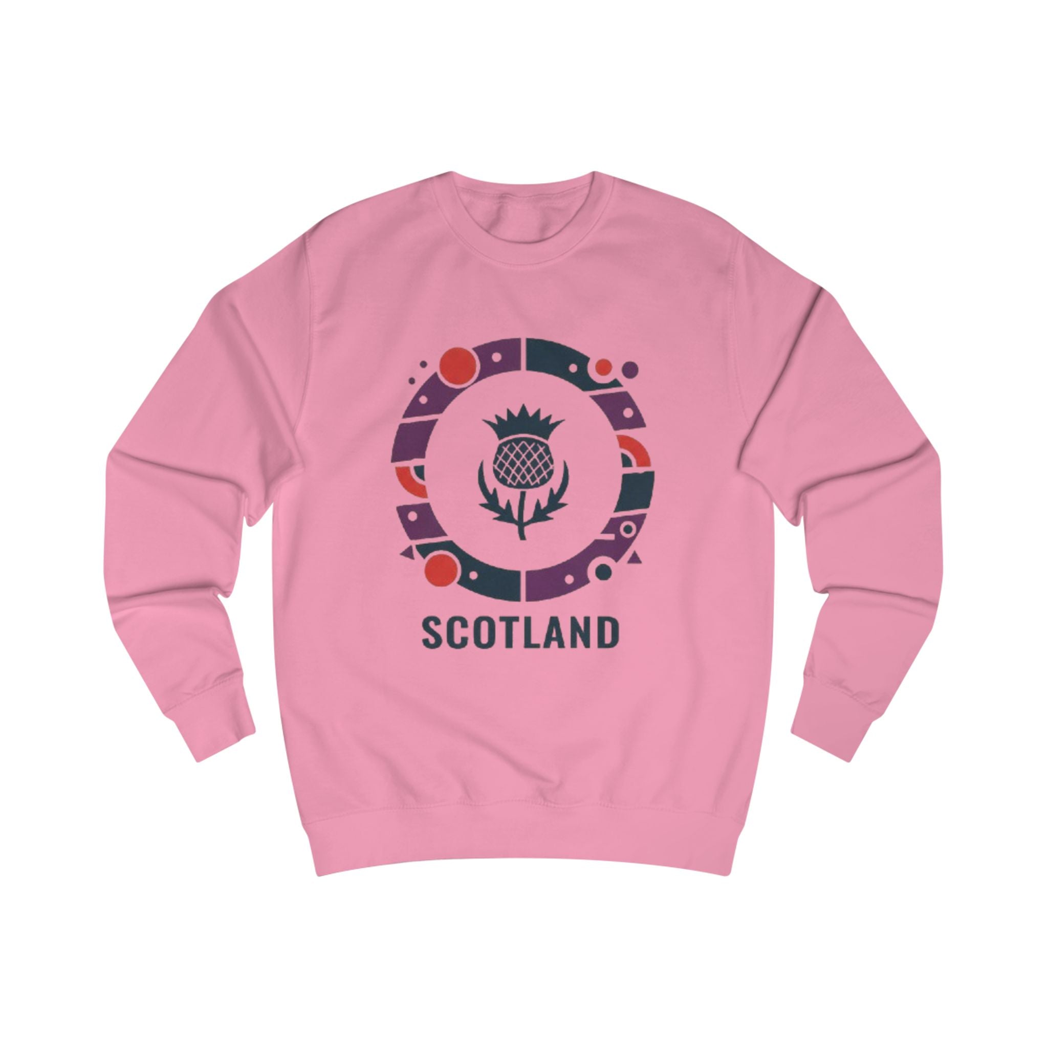 Scotland Thistle Crewneck Sweatshirt — Scottish Pride Travel Souvenir