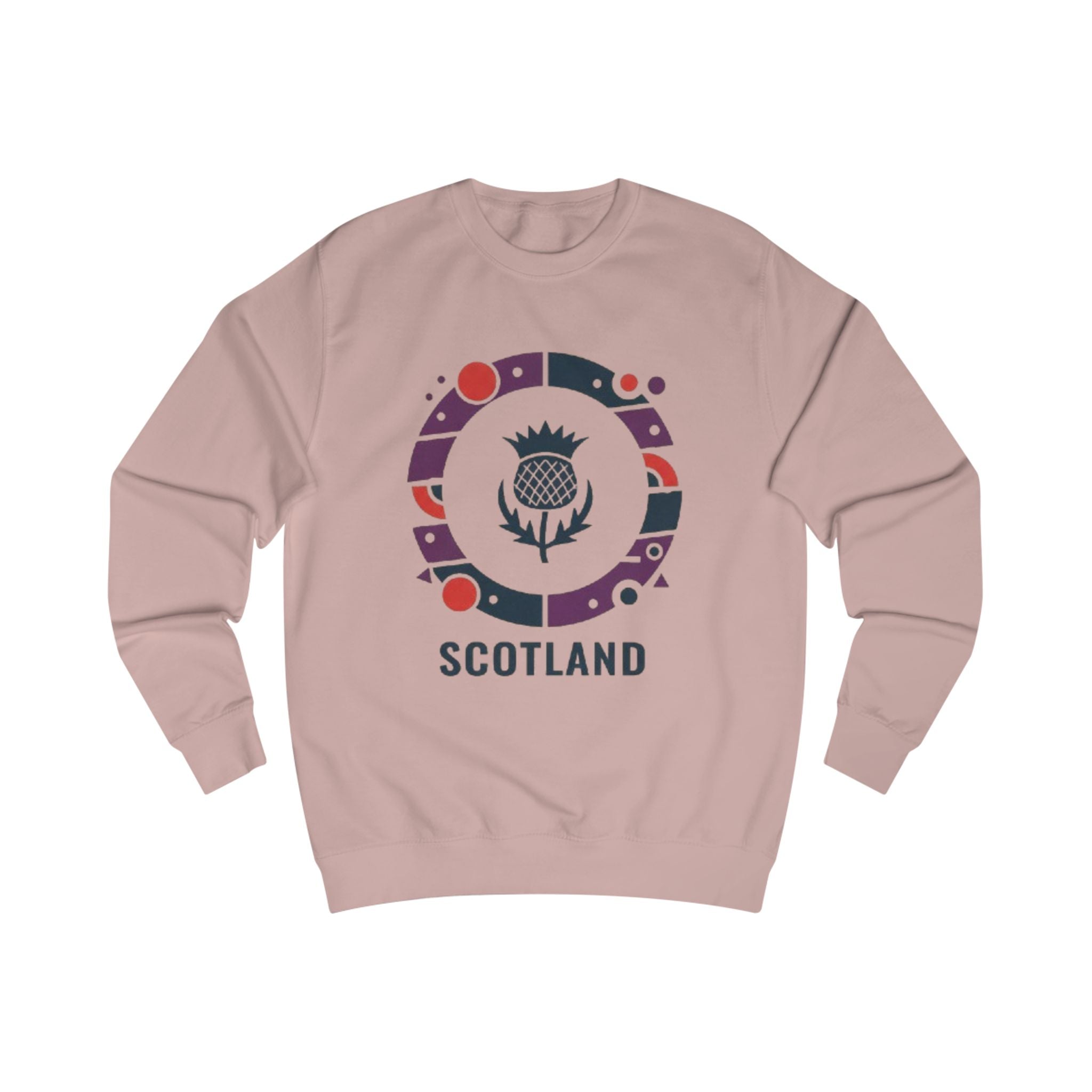 Scotland Thistle Crewneck Sweatshirt — Scottish Pride Travel Souvenir