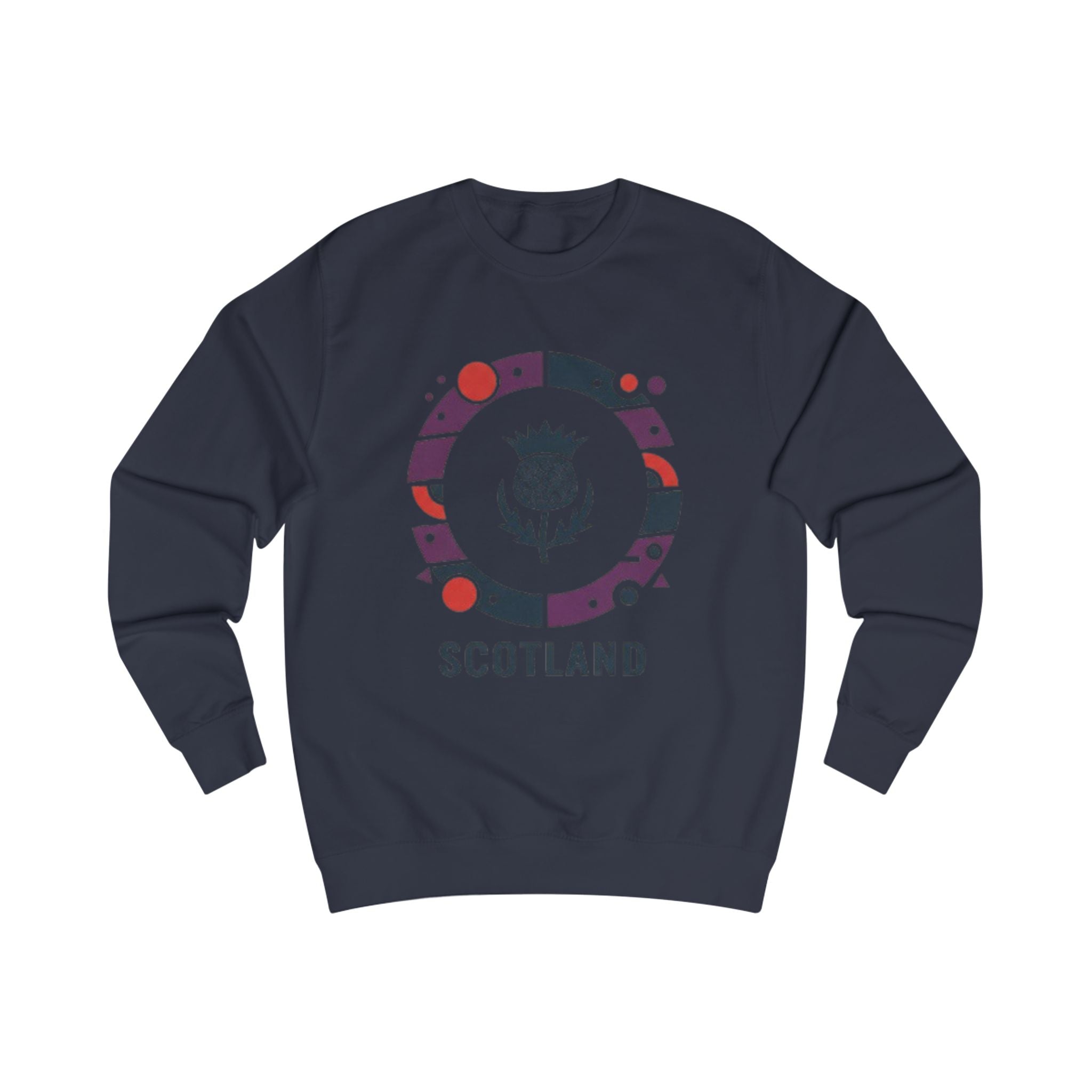 Scotland Thistle Crewneck Sweatshirt — Scottish Pride Travel Souvenir