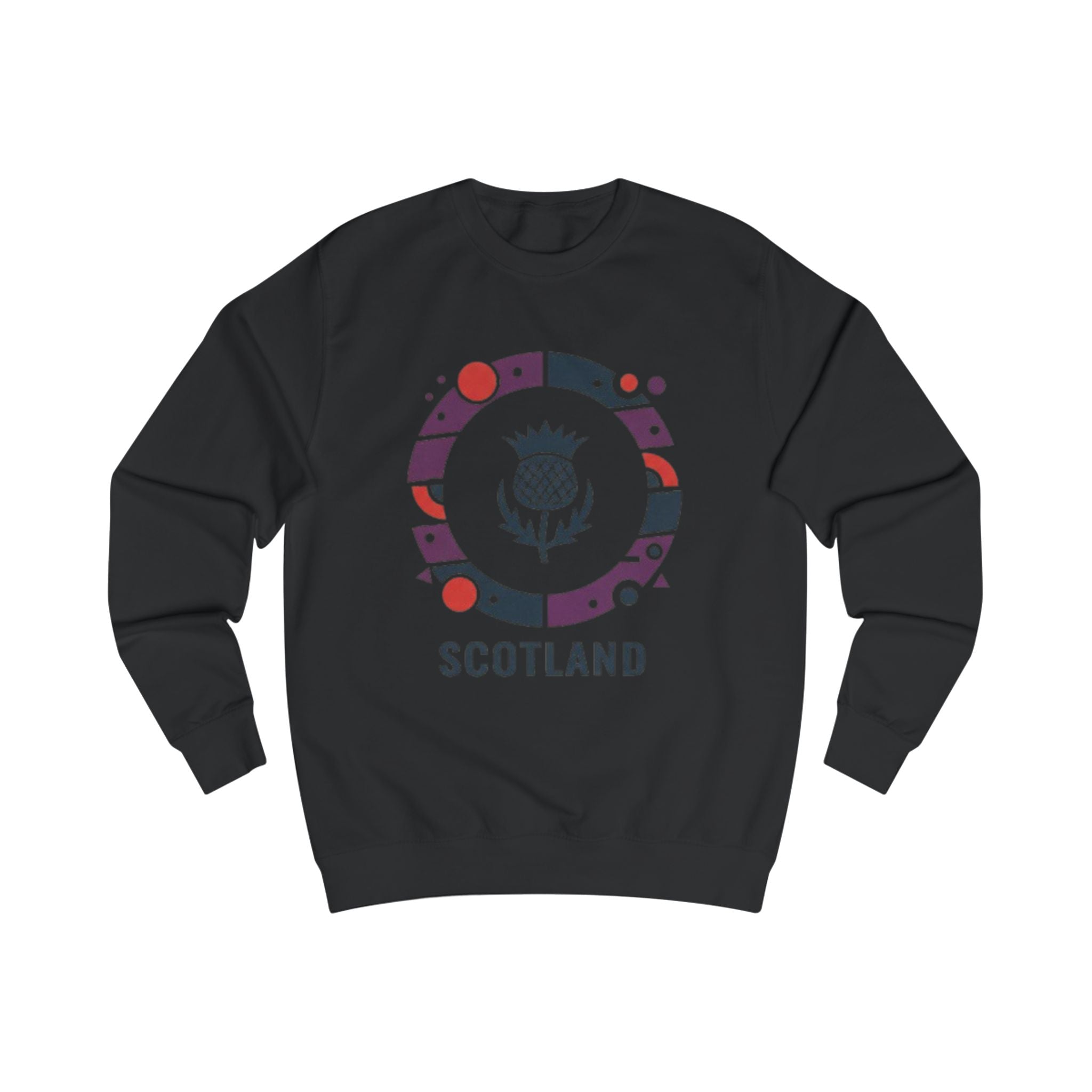 Scotland Thistle Crewneck Sweatshirt — Scottish Pride Travel Souvenir