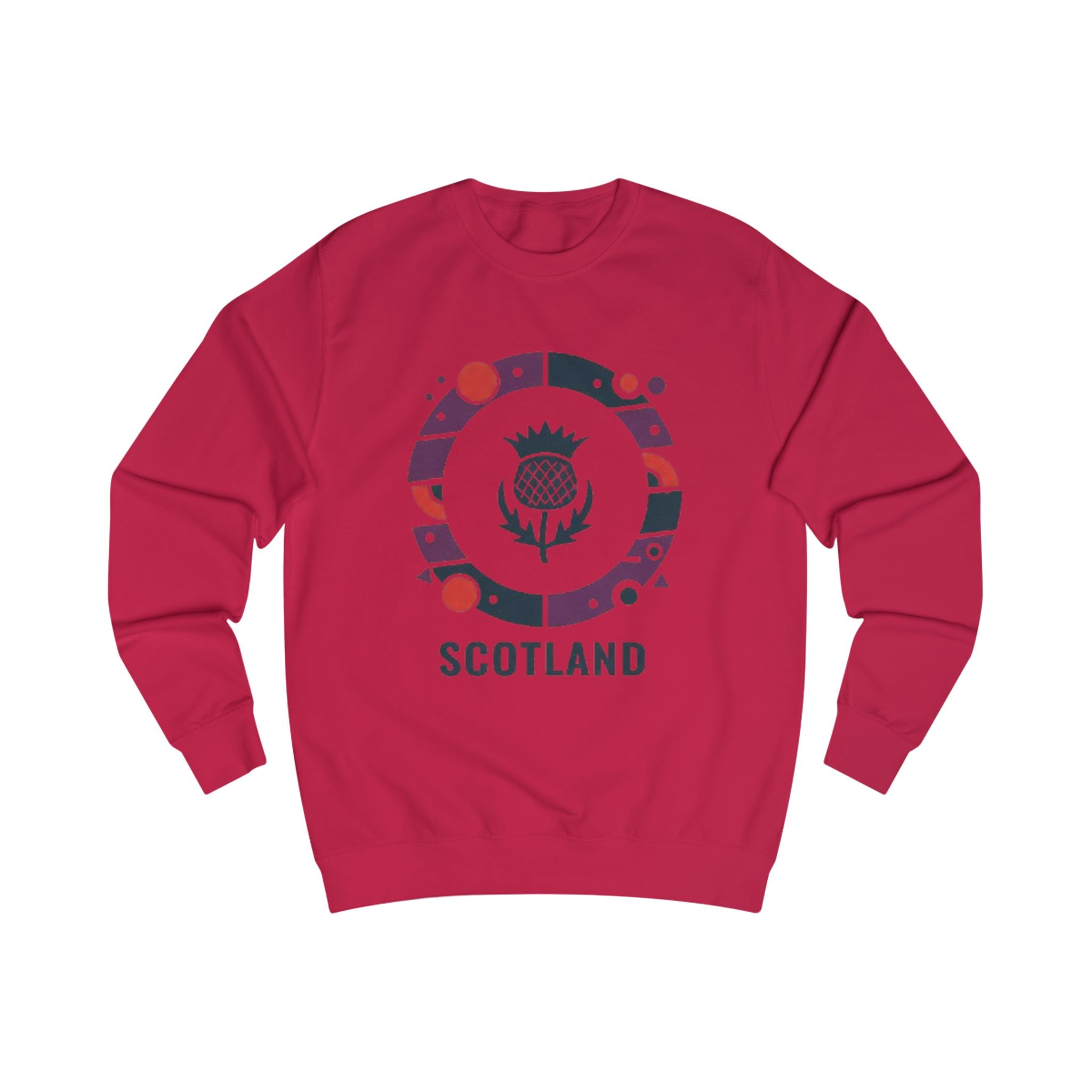 Scotland Thistle Crewneck Sweatshirt — Scottish Pride Travel Souvenir