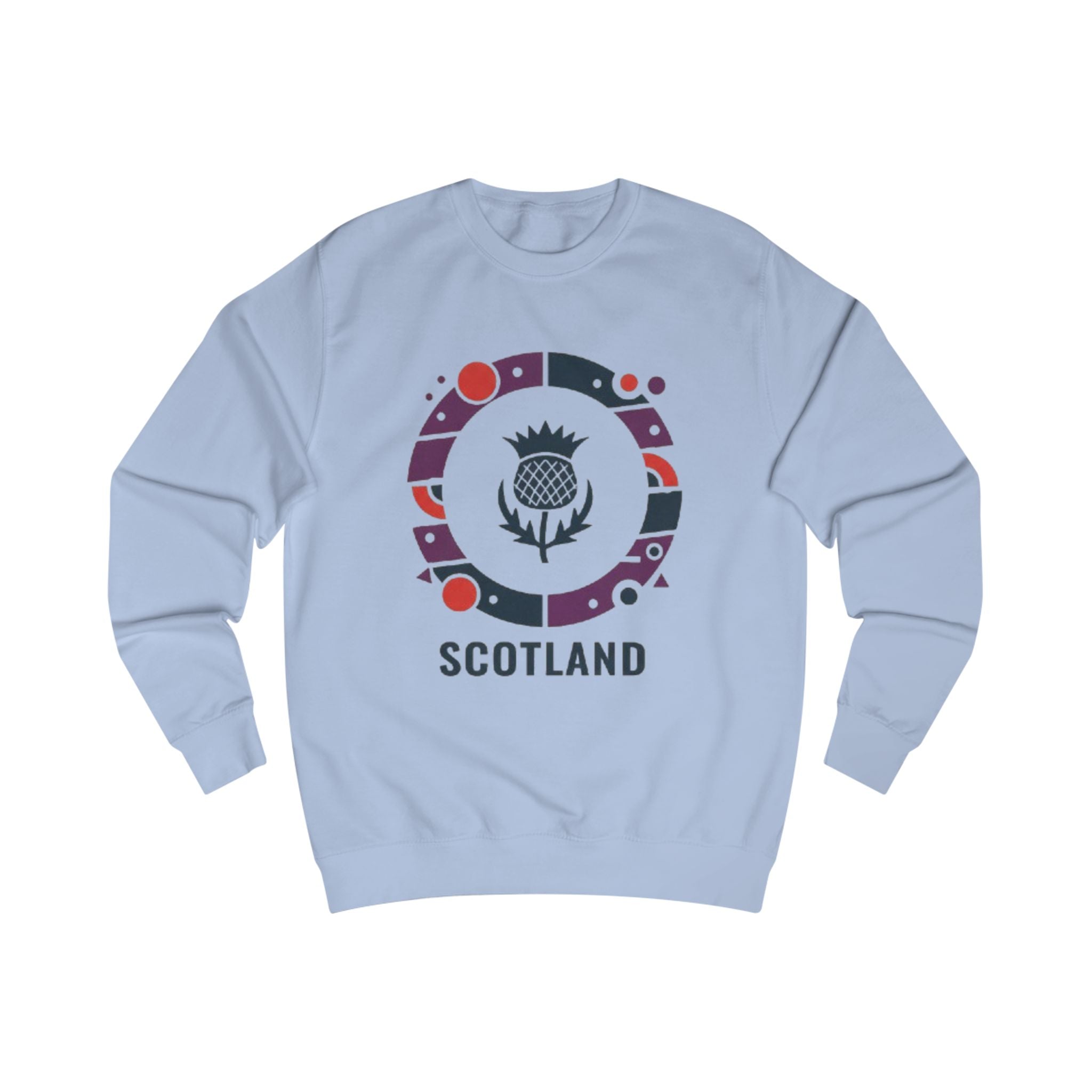 Scotland Thistle Crewneck Sweatshirt — Scottish Pride Travel Souvenir