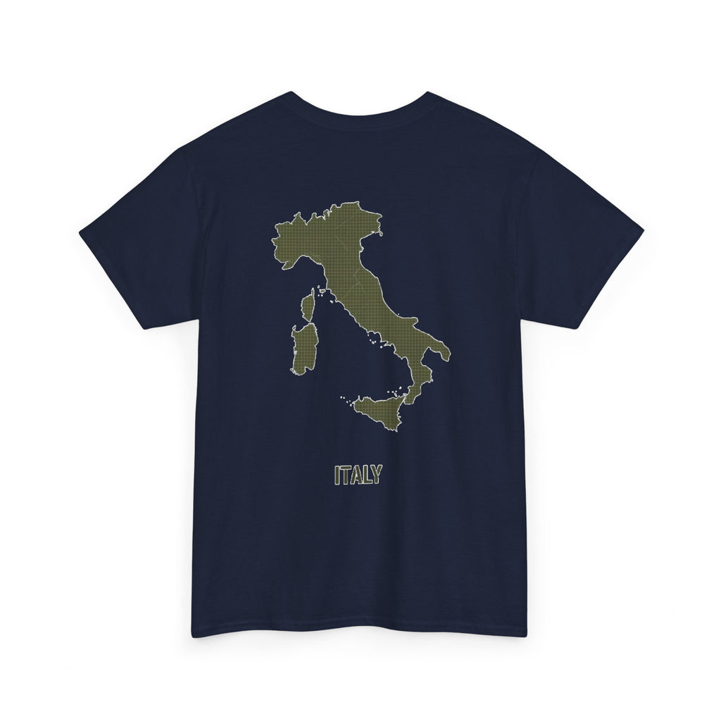 Italy Map Tee — GALLUS Logo Casual Cotton T-Shirt