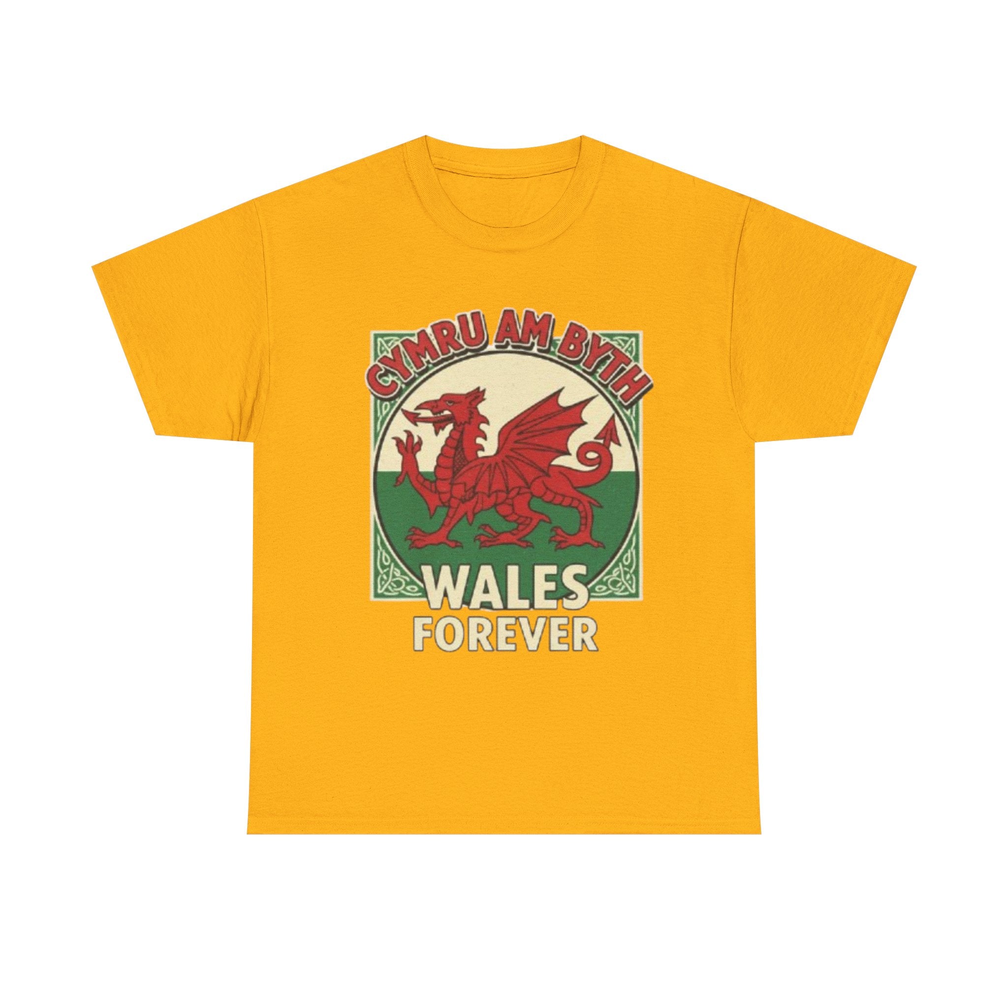 Wales Forever T-Shirt — Cymru Am Byth Retro Welsh Dragon Tee