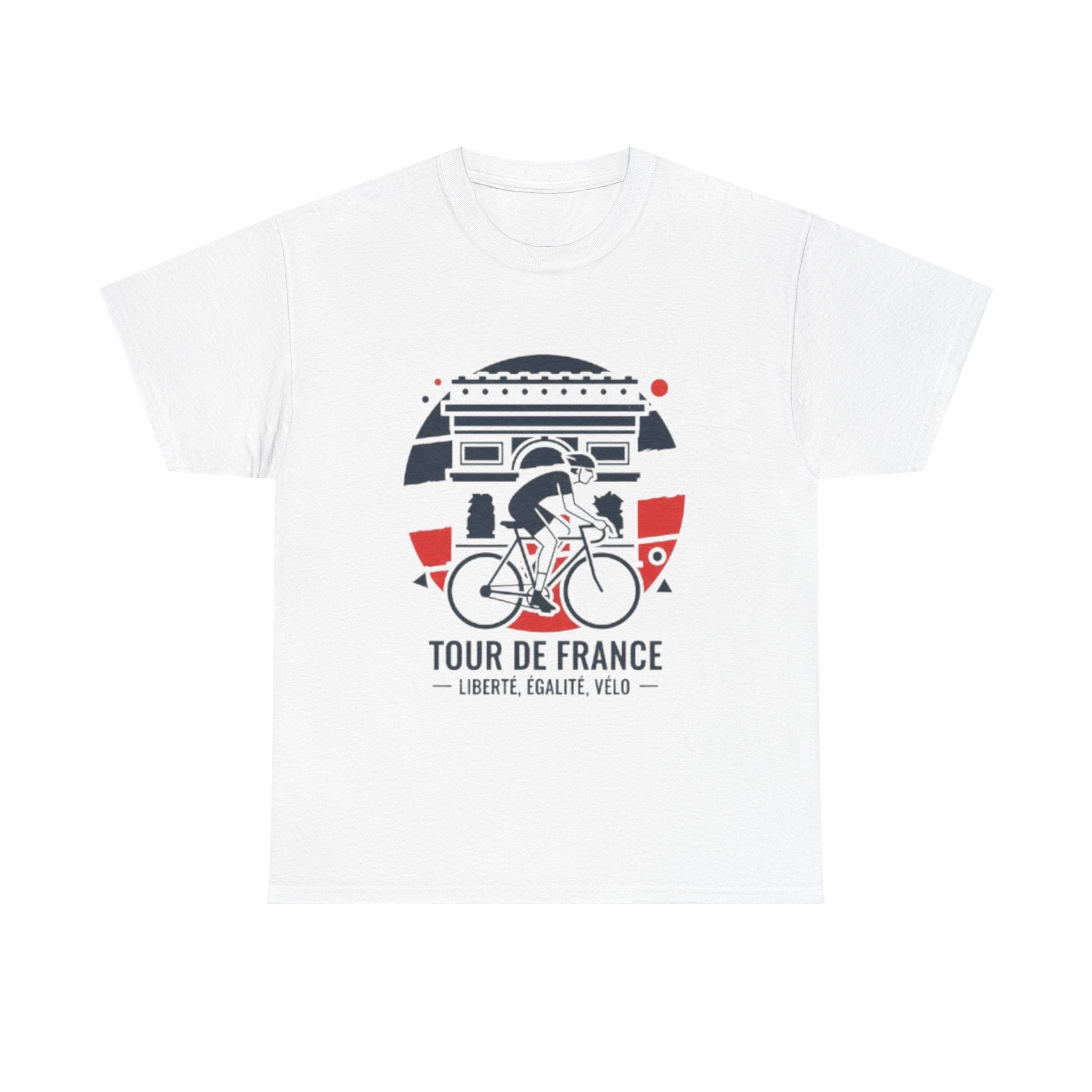 Tour de France Cycling Tee — "Liberté, Égalité, Vélo" Graphic Shirt