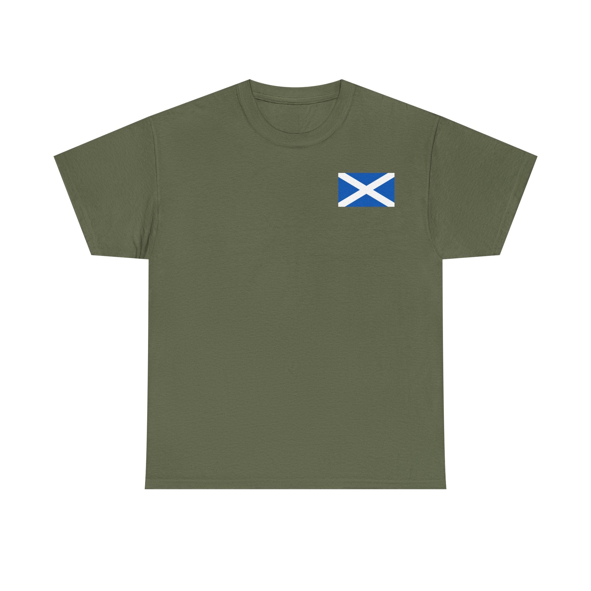 Scottish & Proud T‑Shirt — Retro Stag Scotland Flag Tee