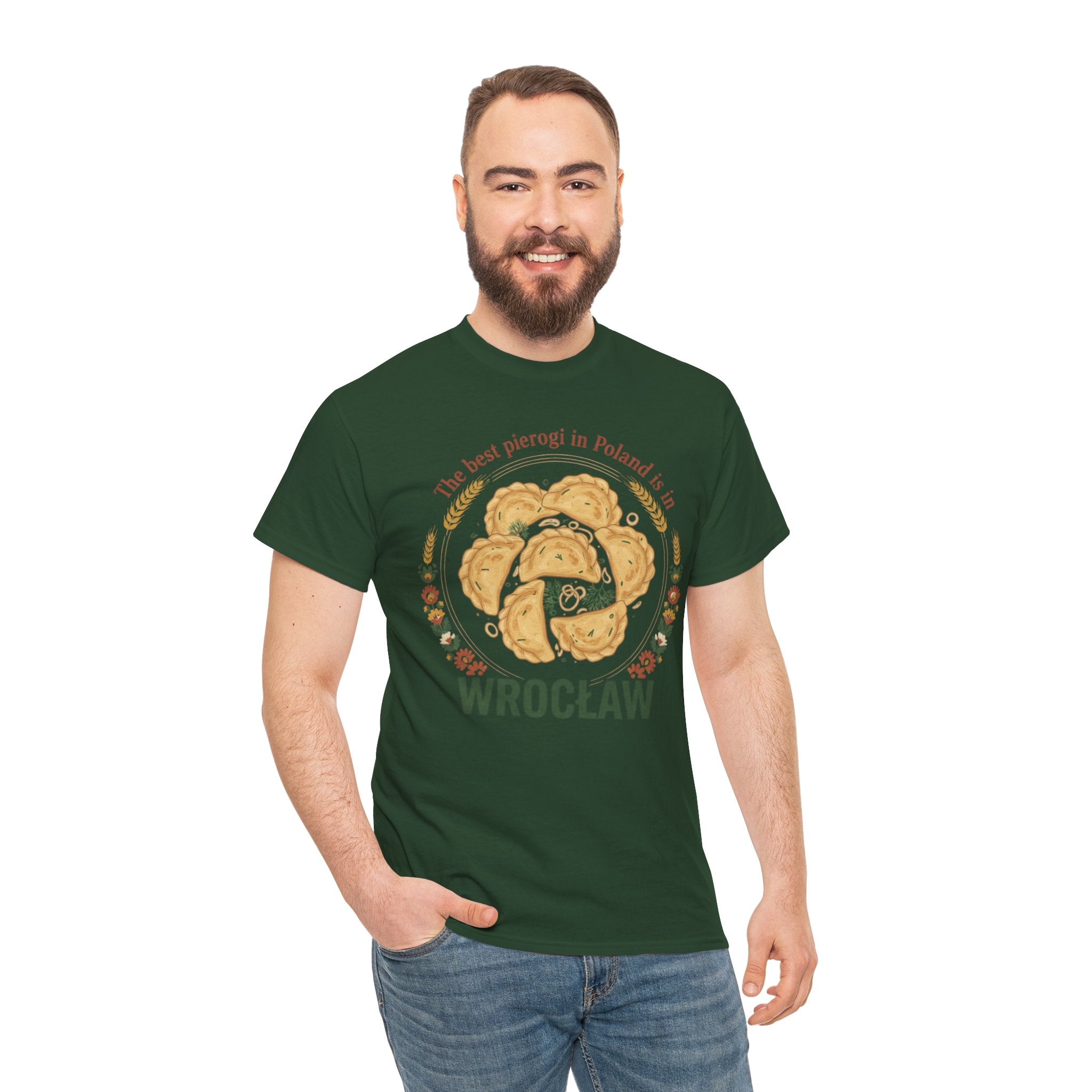 Wrocław Pierogi T-Shirt — "The best pierogi in Poland is in" Polish Food Tee