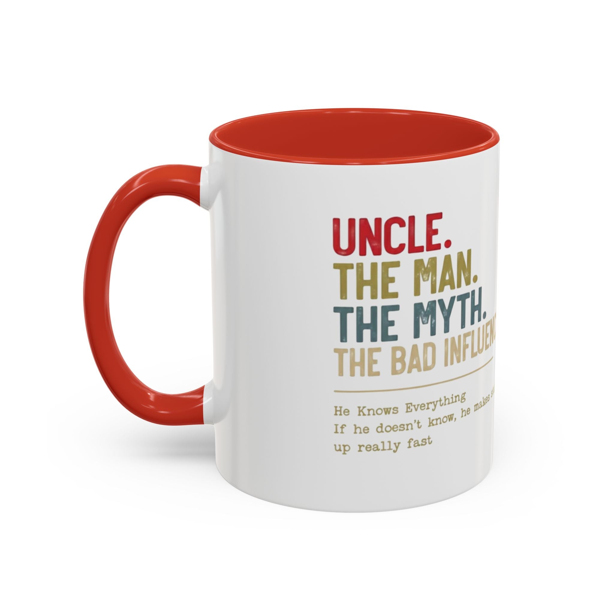 Uncle 'The Man, The Myth, The Legend' Accent Coffee Mug