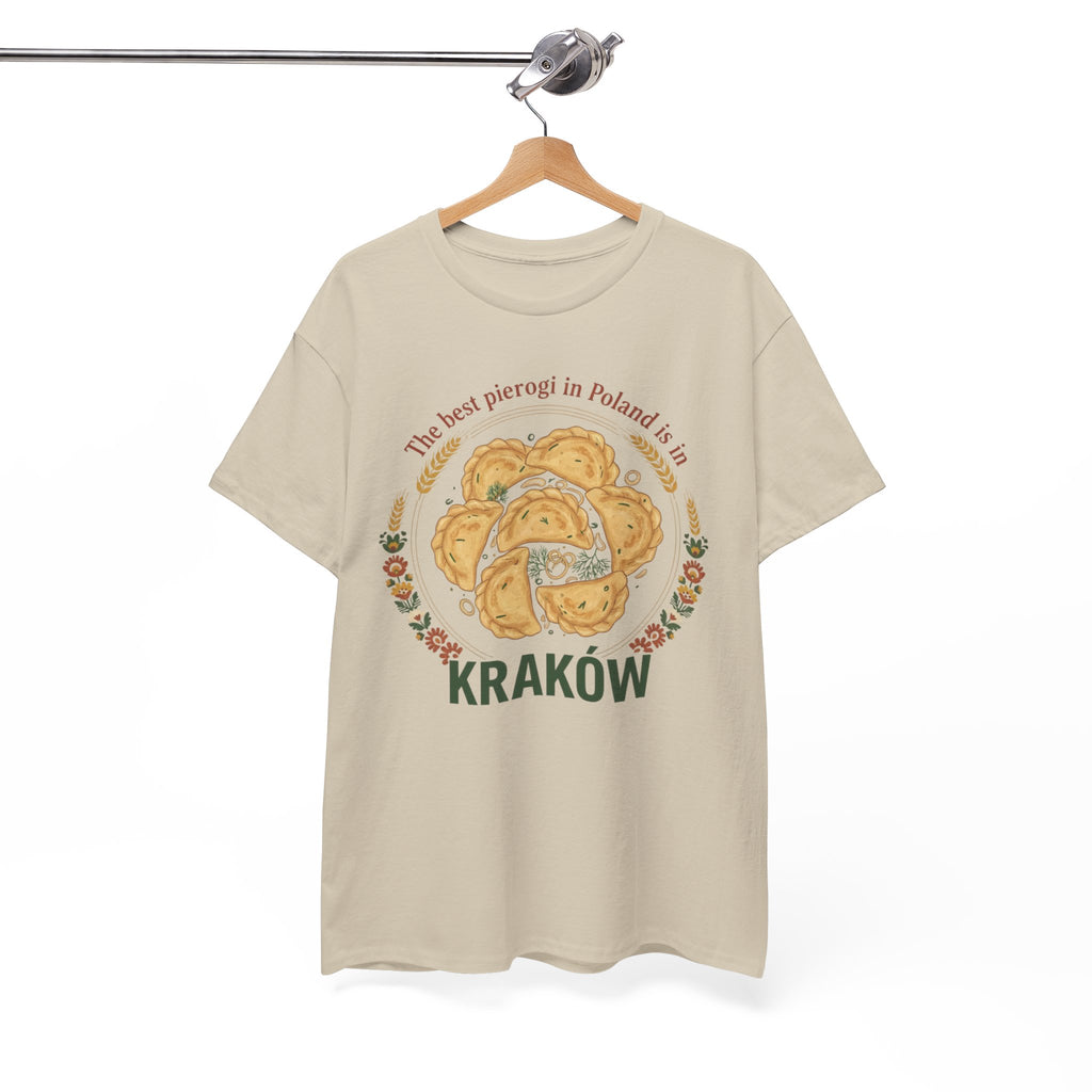 Kraków Pierogi Graphic Tee — "The best pierogi in Poland is in KRAKÓW" T-Shirt