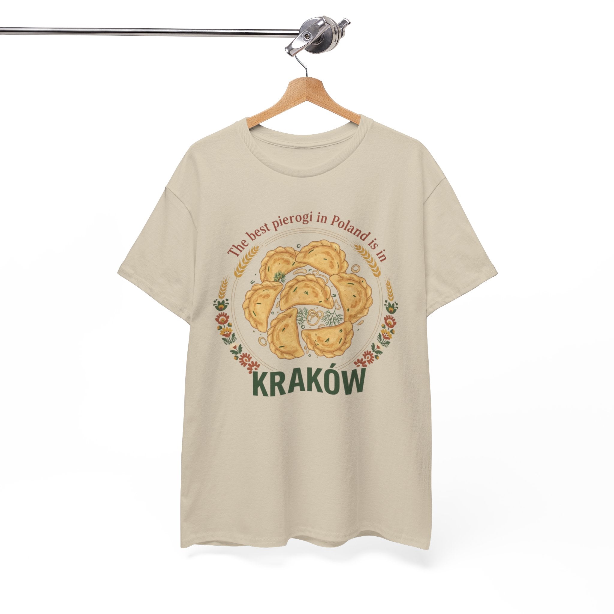 Kraków Pierogi Graphic Tee — "The best pierogi in Poland is in KRAKÓW" T-Shirt