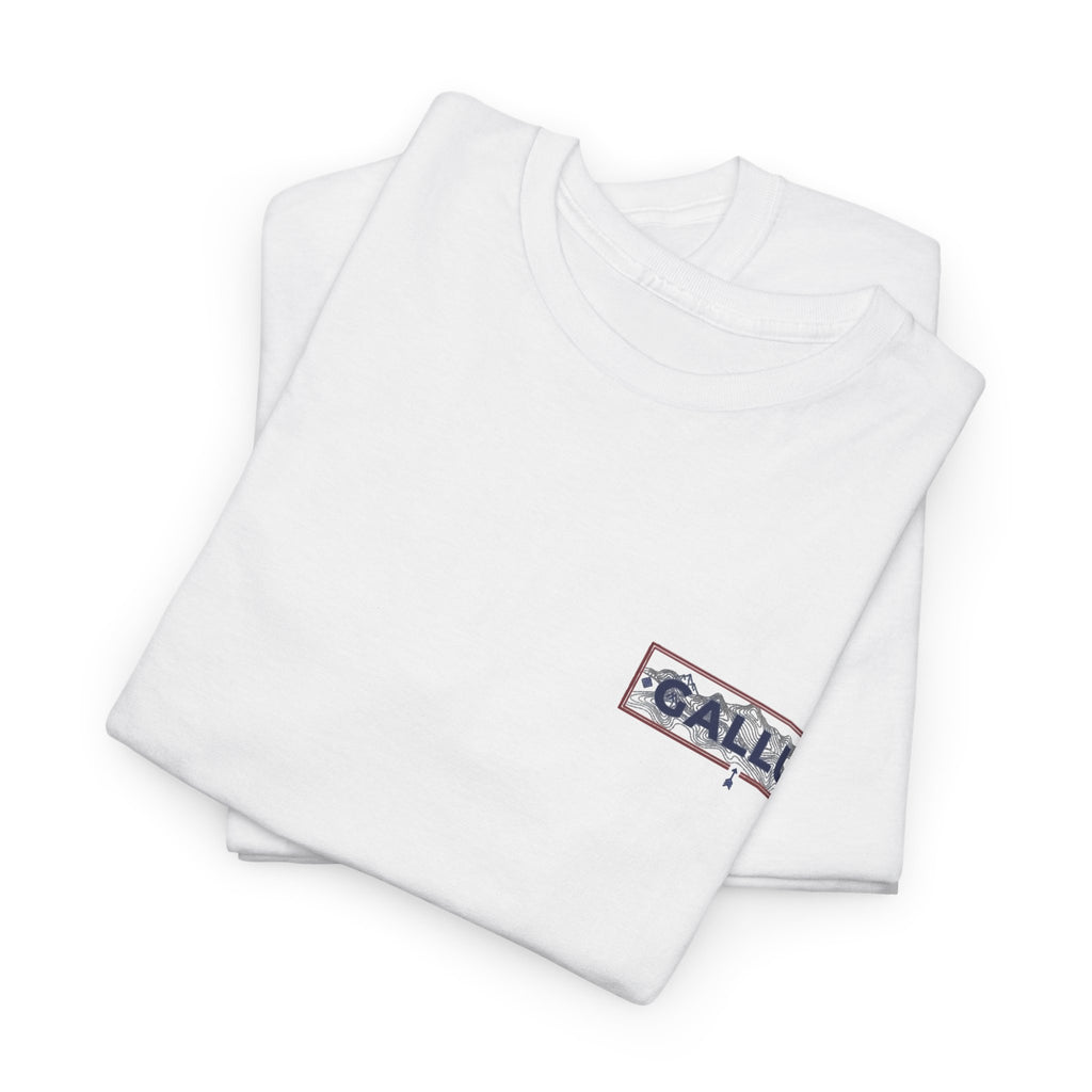 Gallus Logo Tee — Minimal Chest Patch White T-Shirt