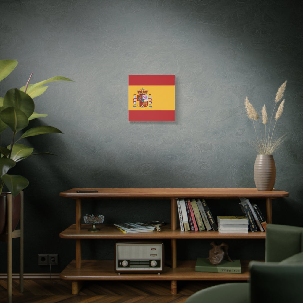 Spanish Flag Matte Canvas Print — Stretched Wall Art (1.25")