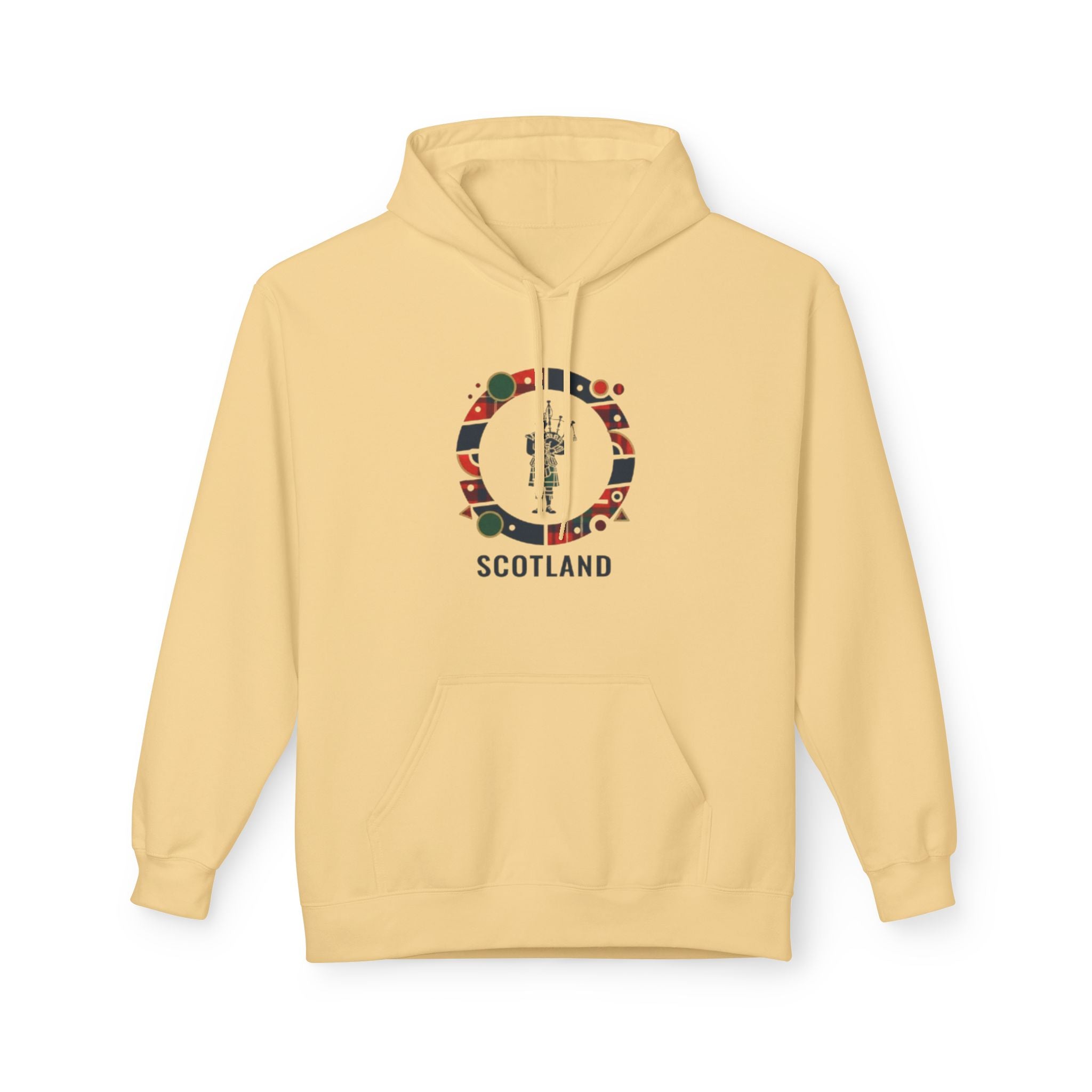 Scotland Crest Graphic Hoodie — Scottish Flag & Thistle Travel Souvenir