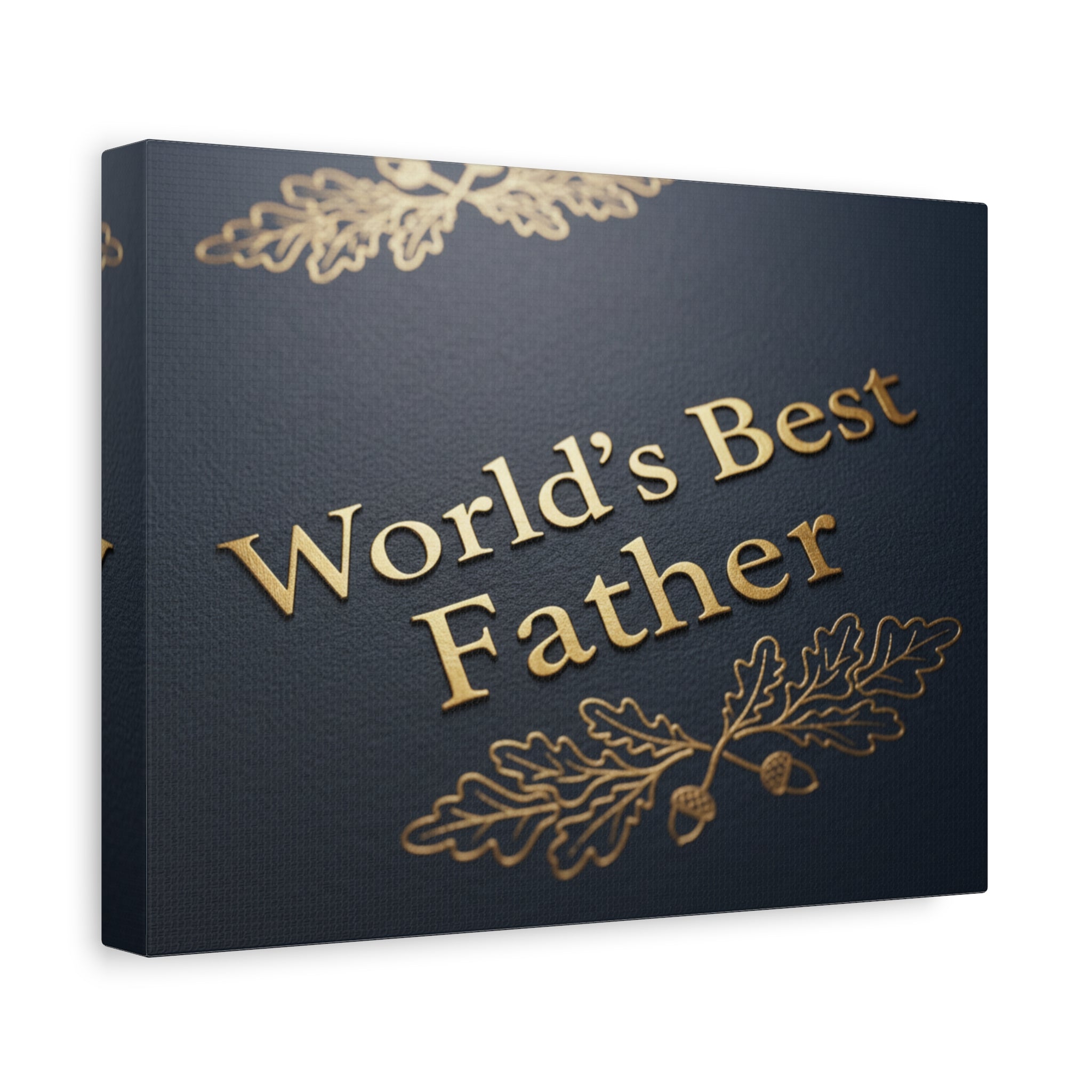 World's Best Father Matte Canvas Wall Art — Stretched 1.25"