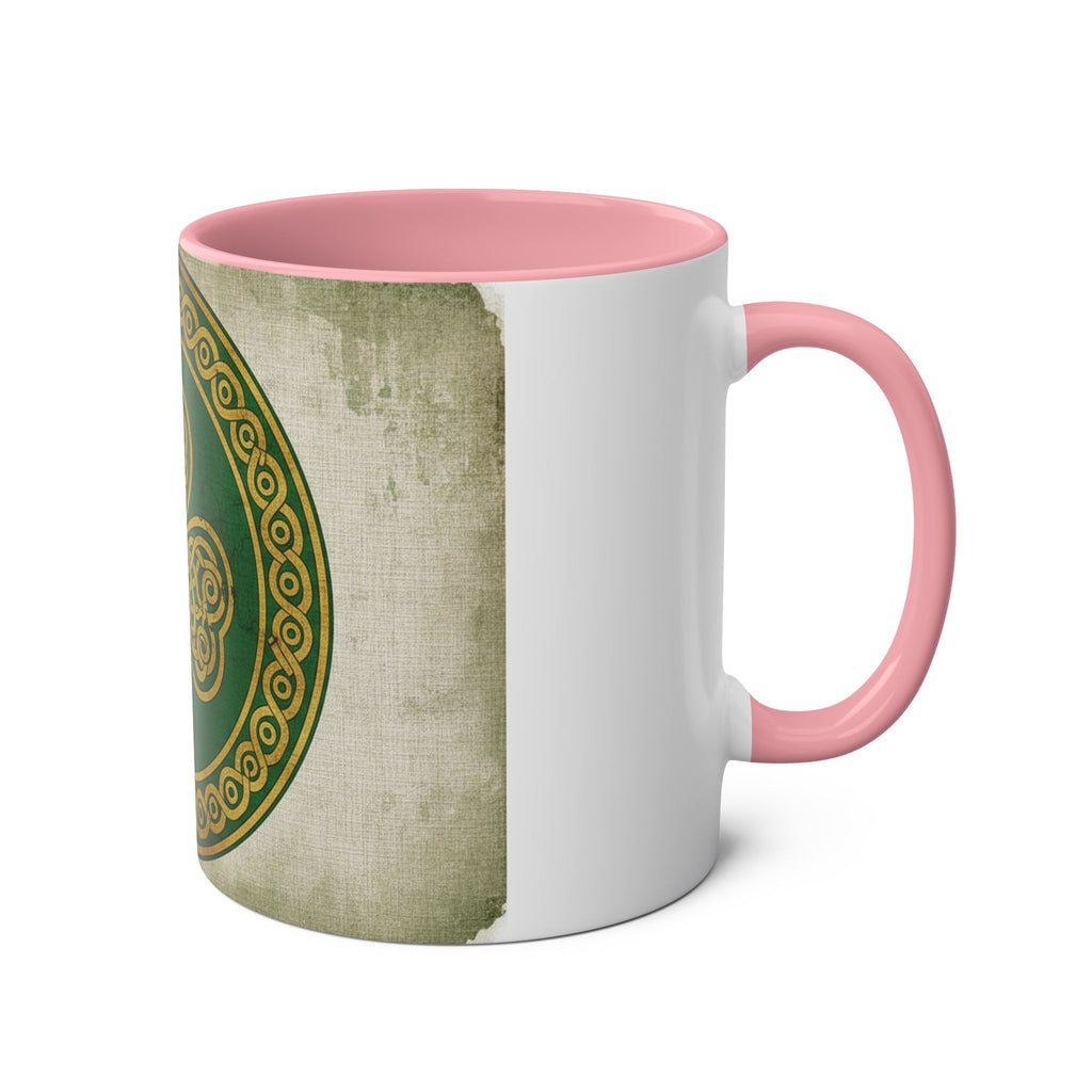 Celtic Shamrock Coffee Mug – Two-Tone 11oz St. Patrick’s Day Mug