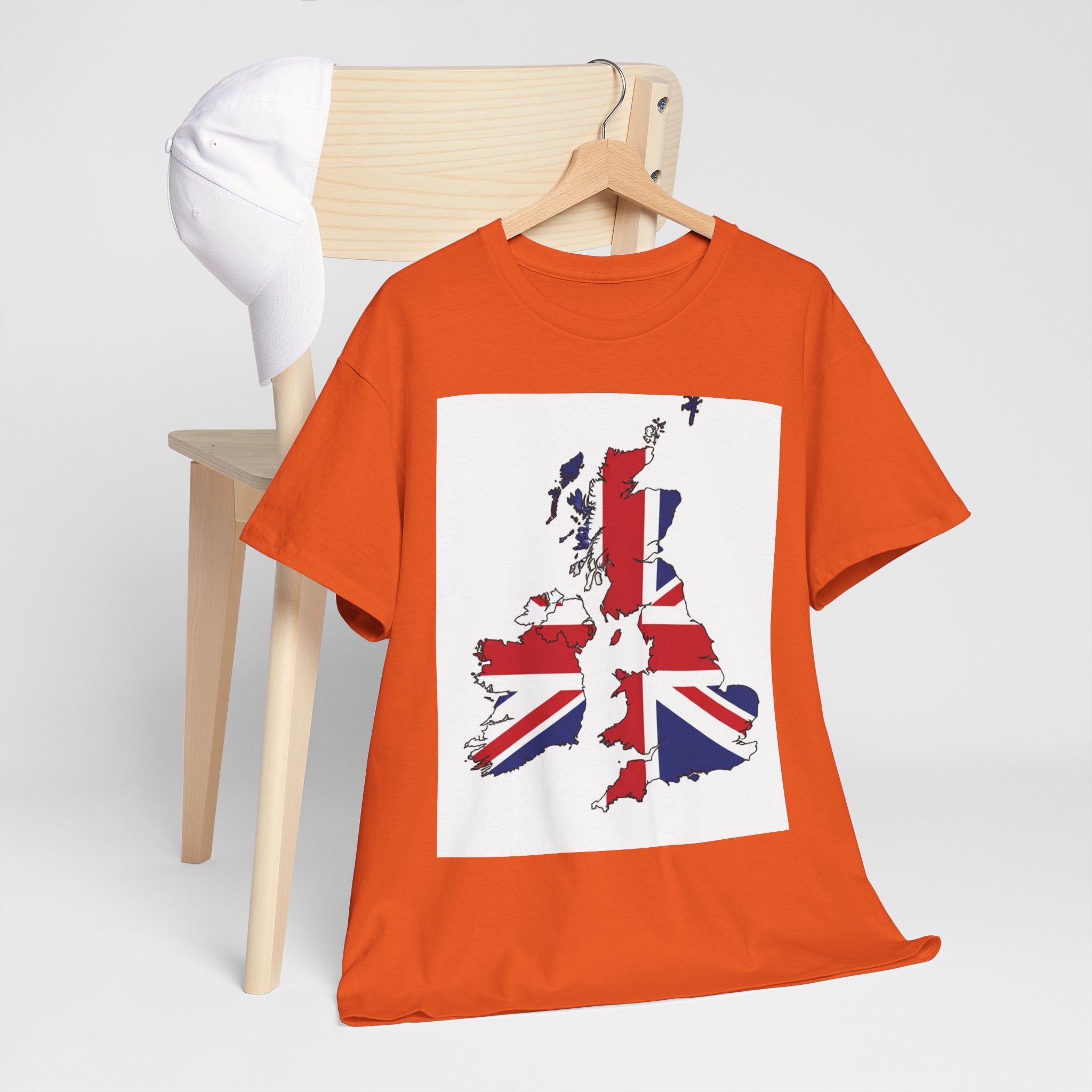UK Map Flag T-Shirt — British Union Jack Graphic Tee