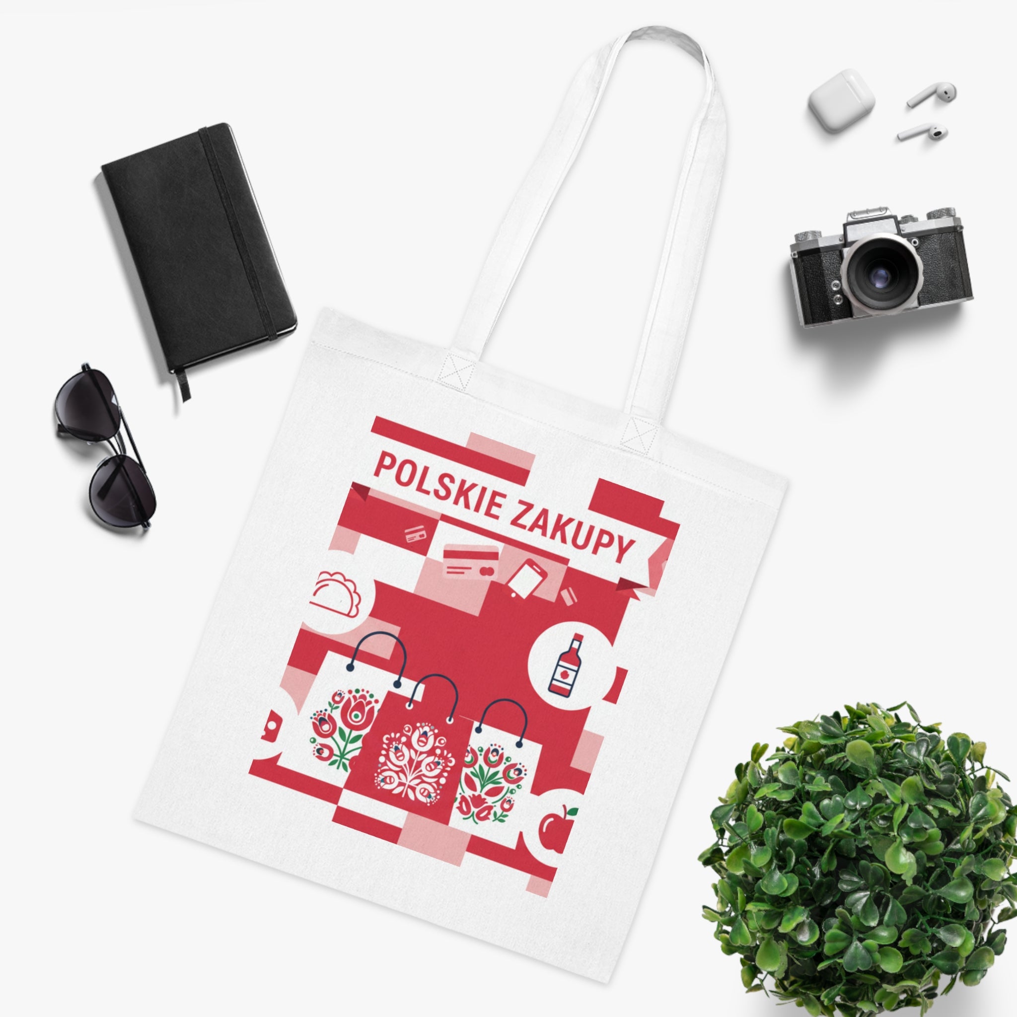 Polskie Zakupy Cotton Tote – Polish Grocery Market Shopping Bag