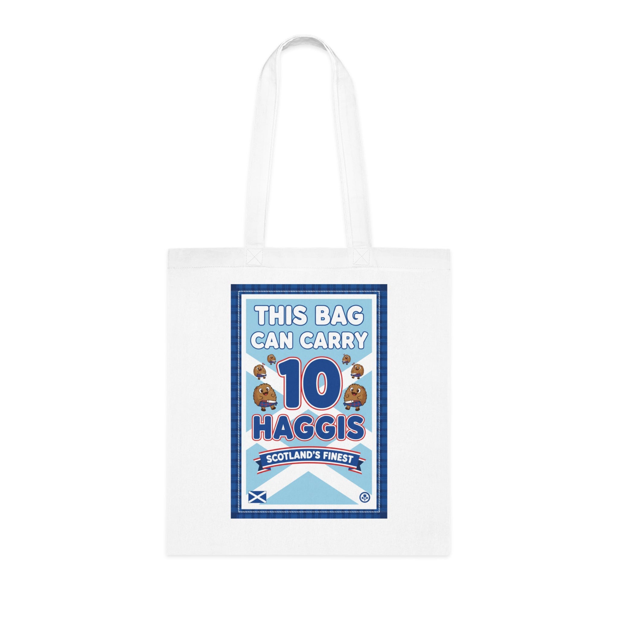 Tote Bag — "This Bag Can Carry 10 Haggis" Scottish Novelty Grocery Tote