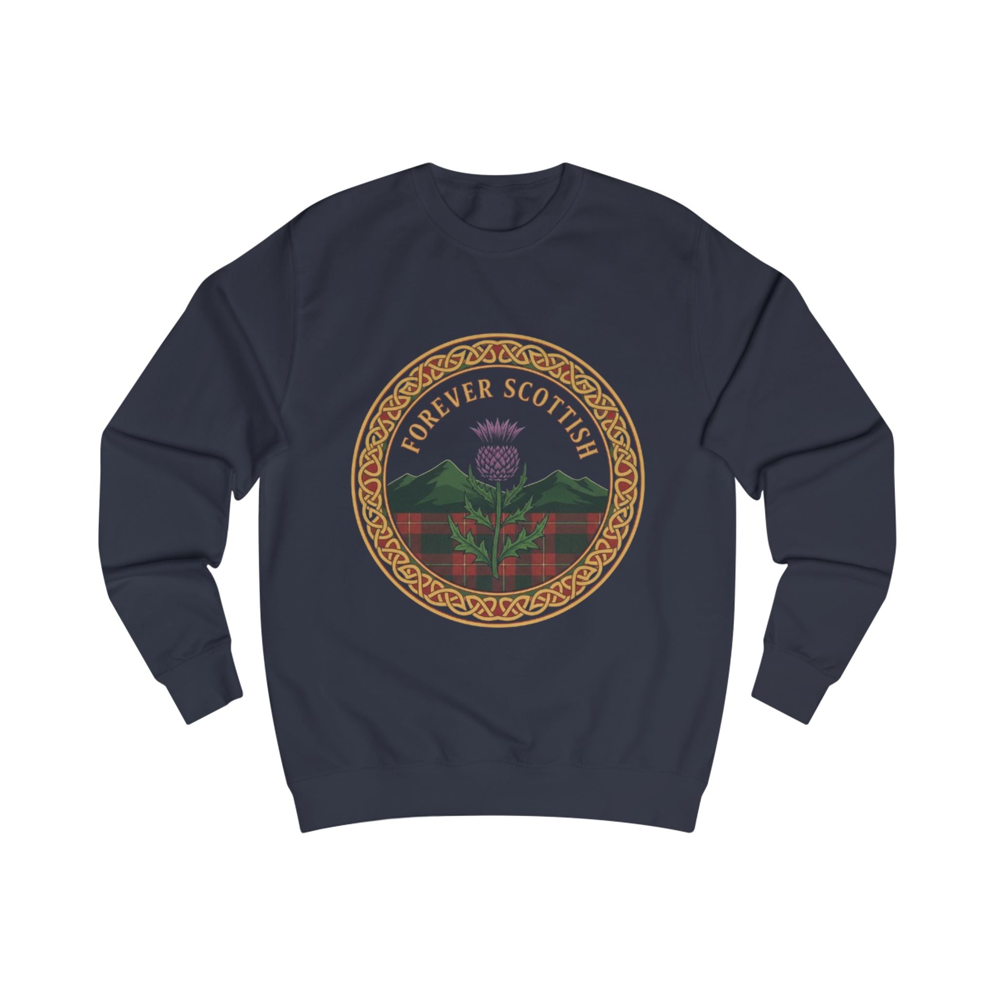 Forever Scottish Sweatshirt – Thistle Crest Scotland Pride Crewneck