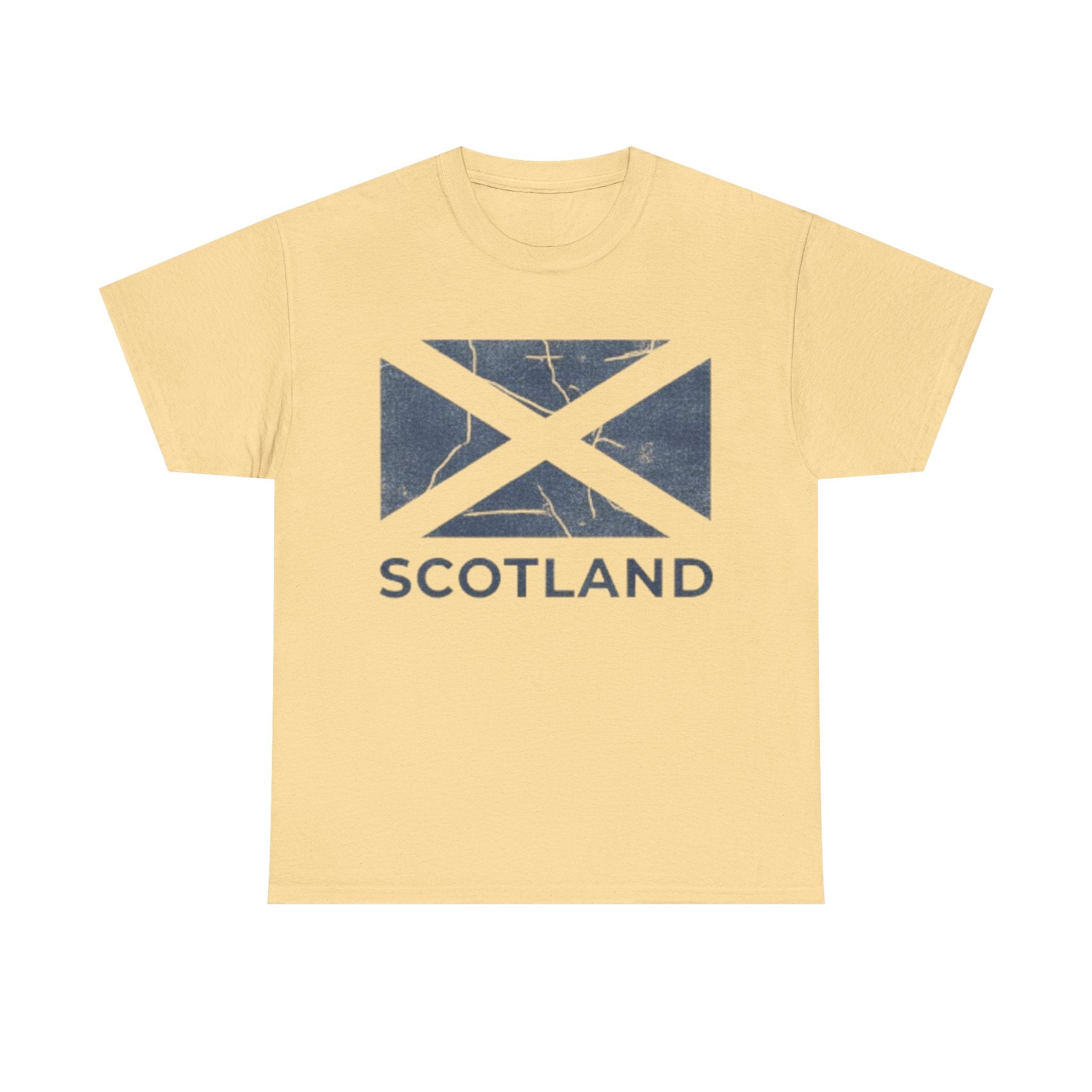Scotland Flag T‑Shirt — Distressed Saltire Tee