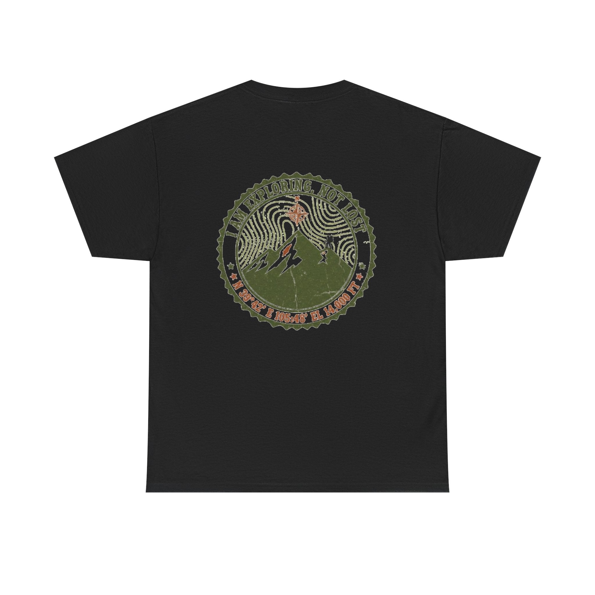 Adventure Logo Tee — "GALLUS" Mountain Badge Shirt (Exploring Not Lost)