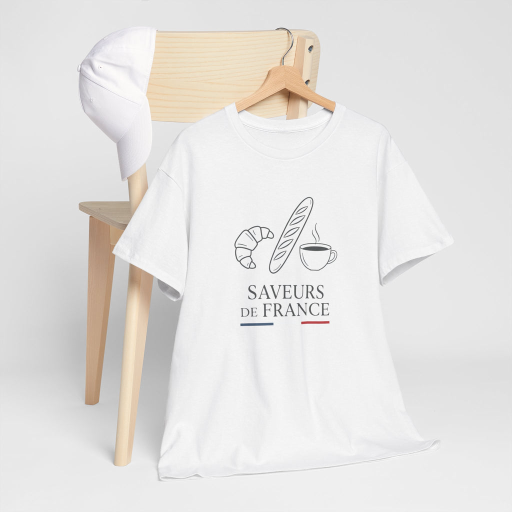 Saveurs de France T-Shirt — French Bakery Croissant & Baguette Tee