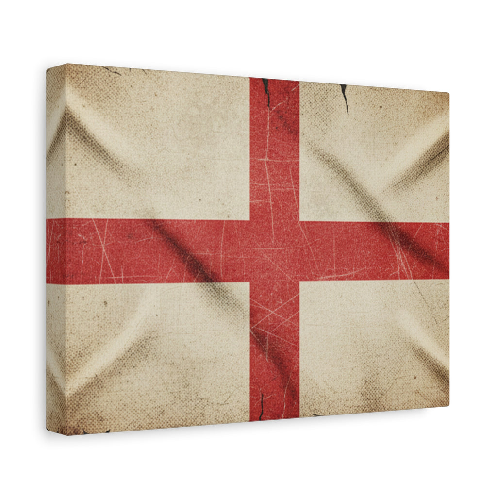 English Flag St. George’s Cross Vintage Flag Canvas