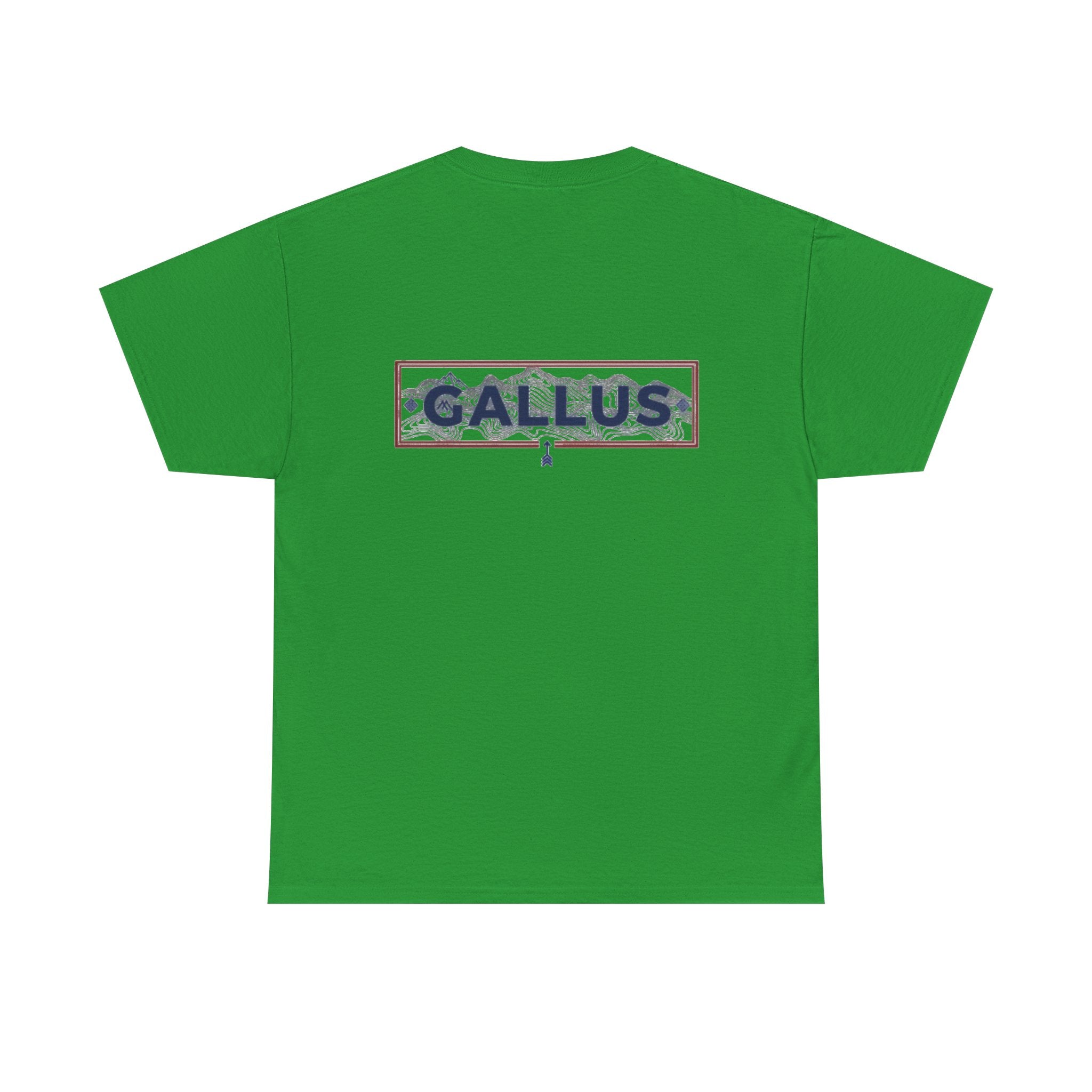 Gallus Logo T-Shirt — Minimal Retro Chest & Back Graphic Tee