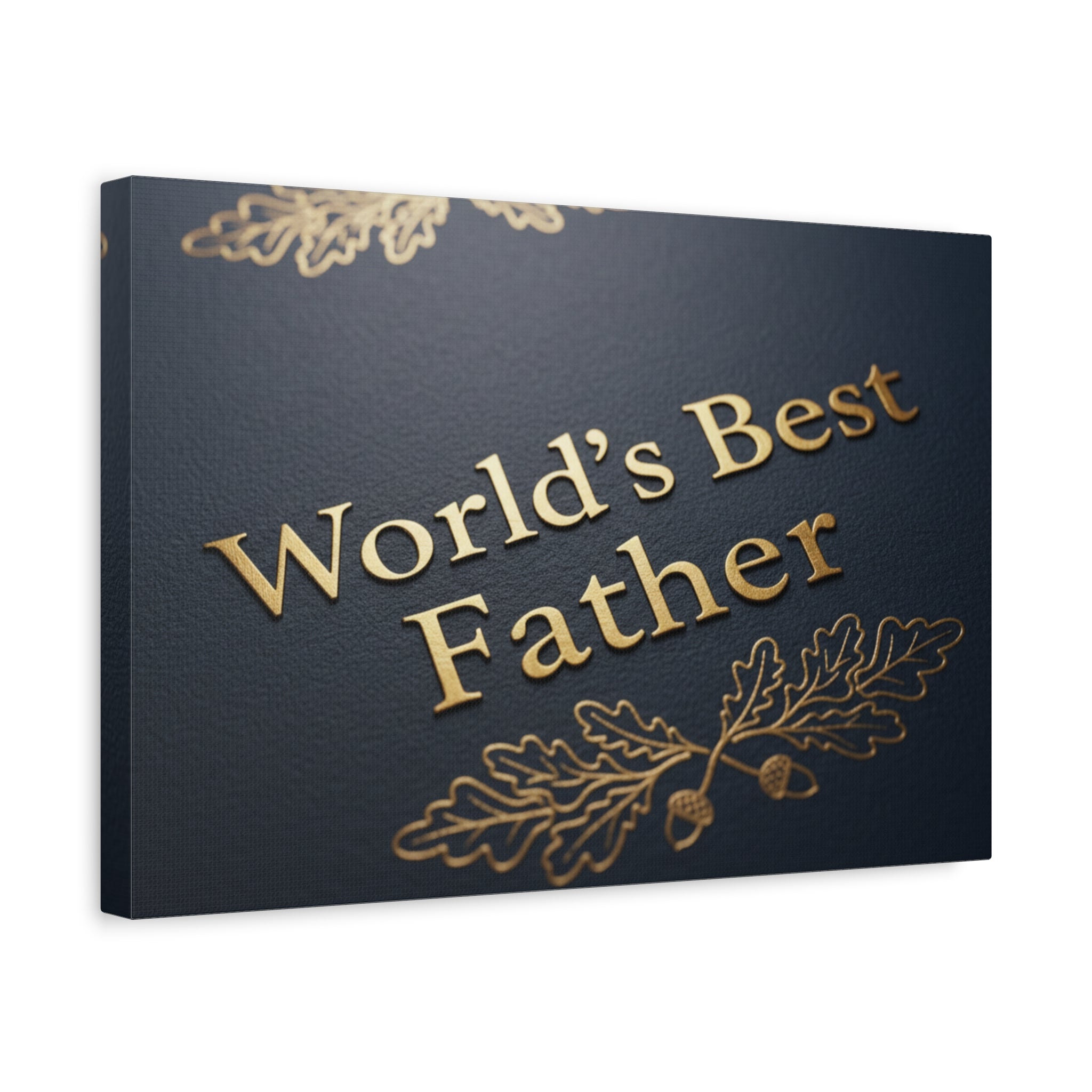 World's Best Father Matte Canvas Wall Art — Stretched 1.25"