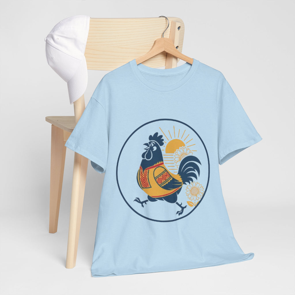 Rooster Sunburst Graphic Tee — Vintage Farmhouse Rooster T-Shirt