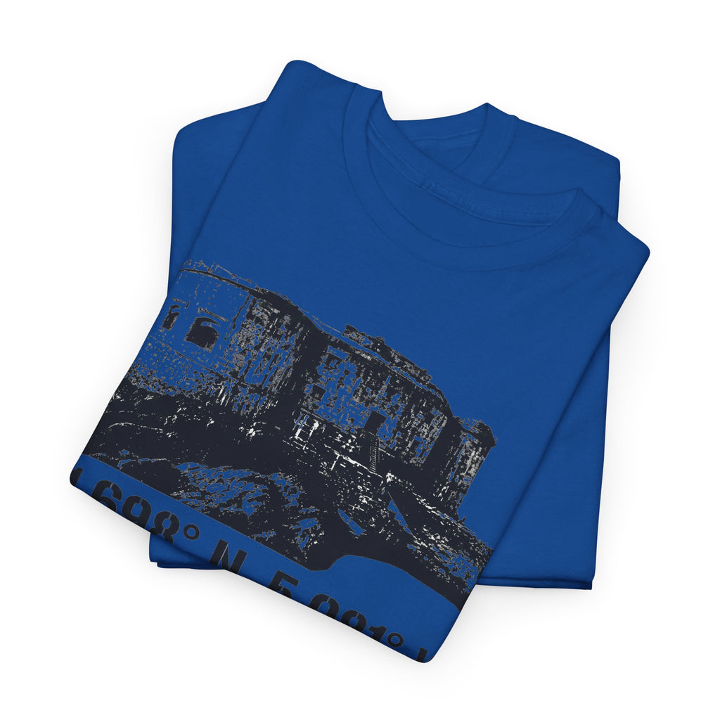Stack Rock Fort T‑Shirt — Coastal Landmark Graphic Tee