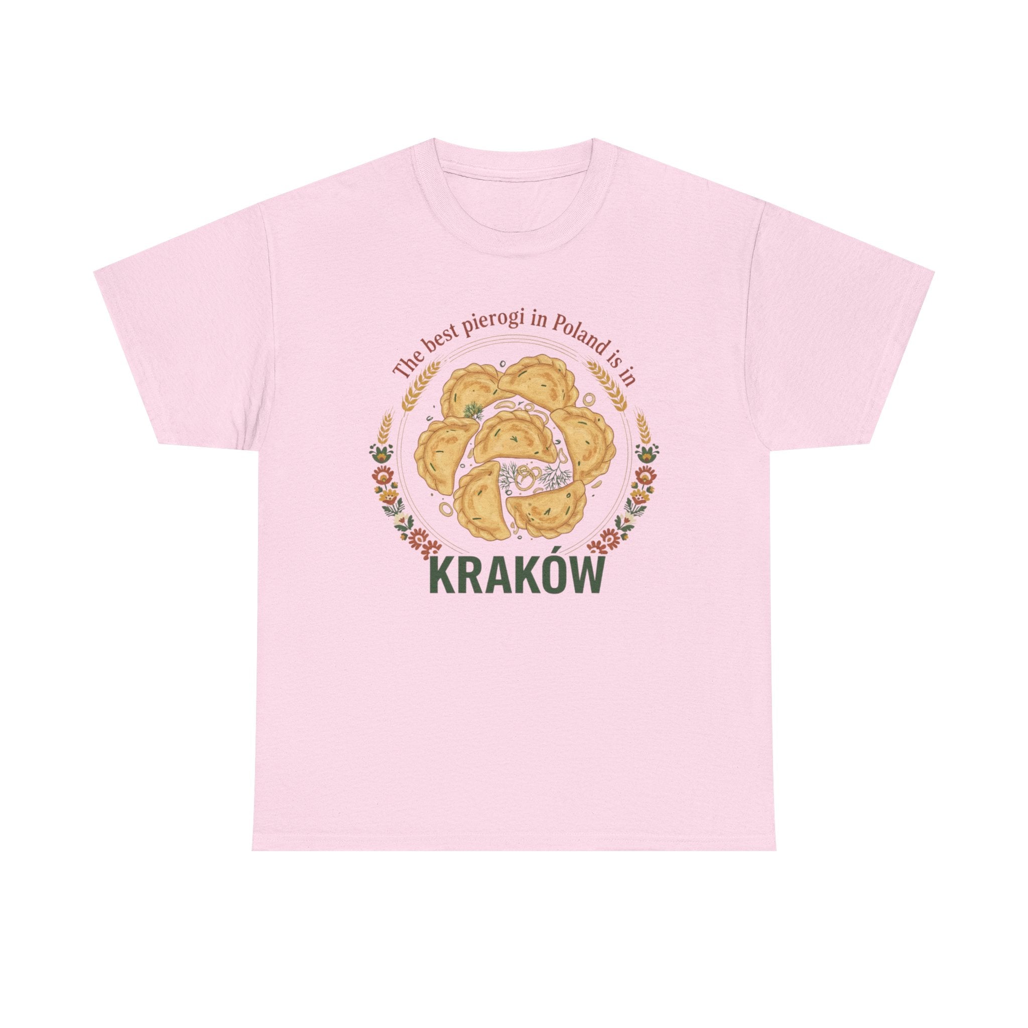 Kraków Pierogi Graphic Tee — "The best pierogi in Poland is in KRAKÓW" T-Shirt