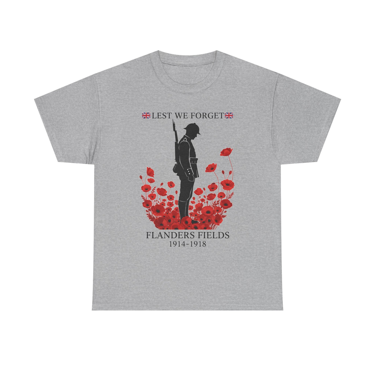 Flanders Fields 1914–1918 T-Shirt — WW1 Remembrance Tee — product image 4