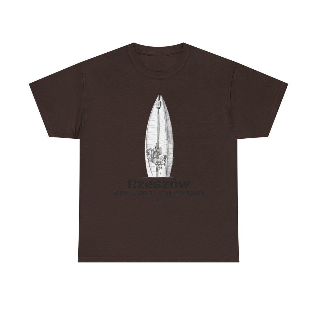 Rzeszów Coordinates T‑Shirt — City Landmark  Sketch Tee
