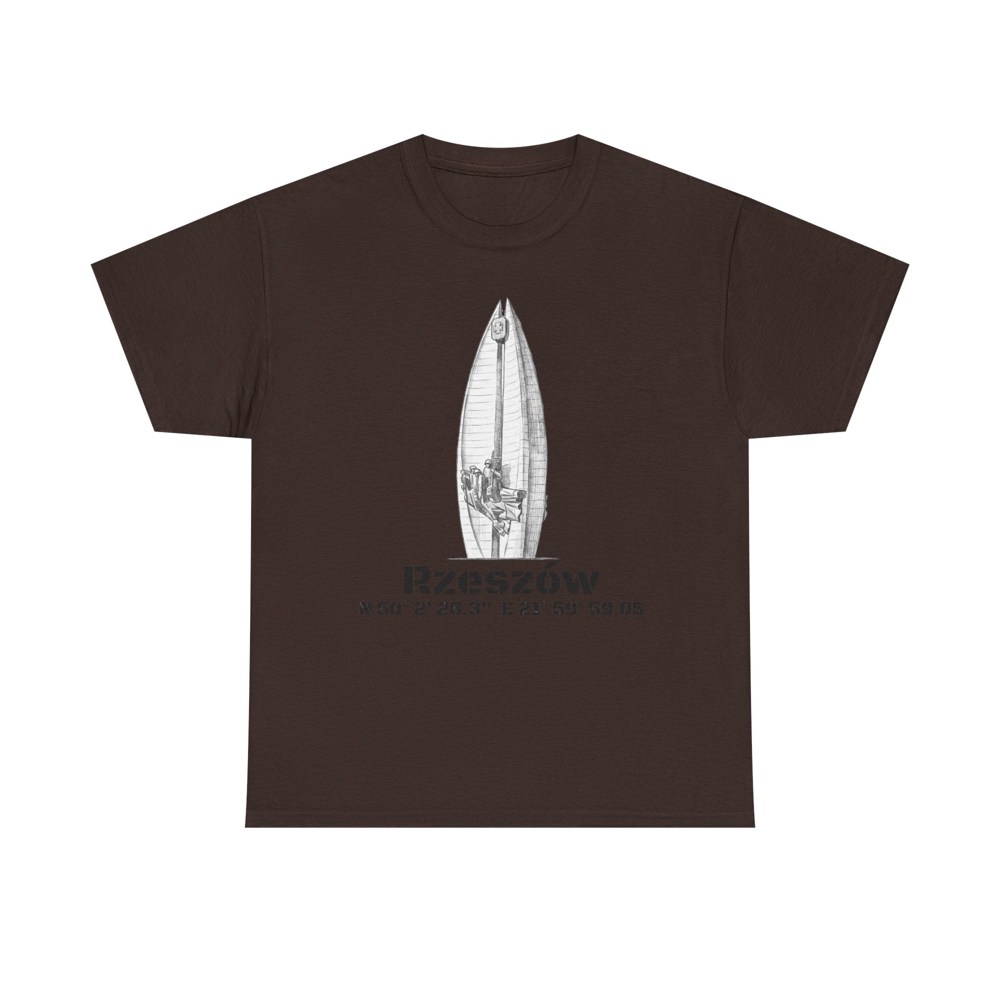 Rzeszów Coordinates T‑Shirt — City Landmark  Sketch Tee