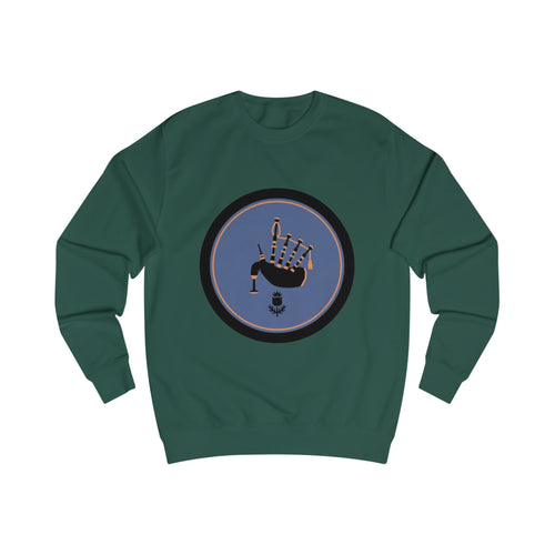 Bagpipes Crest Sweatshirt — Scottish Music Heritage Crewneck