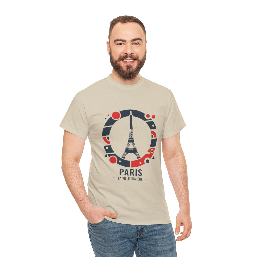 Paris Eiffel Tower Graphic Tee — 'Paris La Ville Lumière' Travel T‑Shirt
