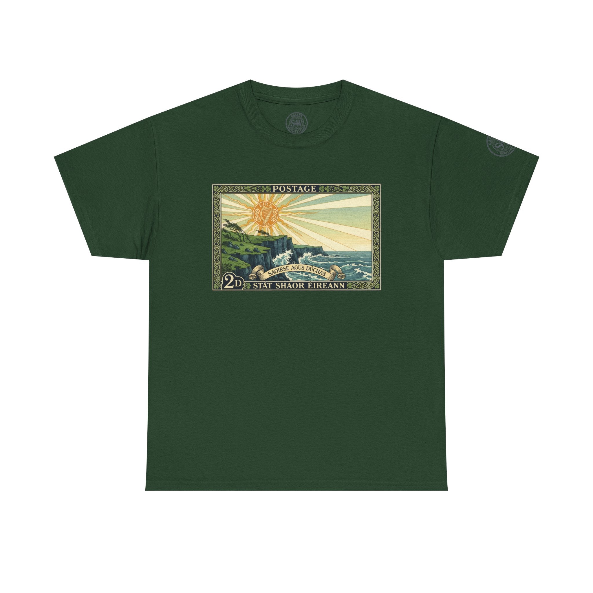 Vintage Irish Postage Stamp T‑Shirt