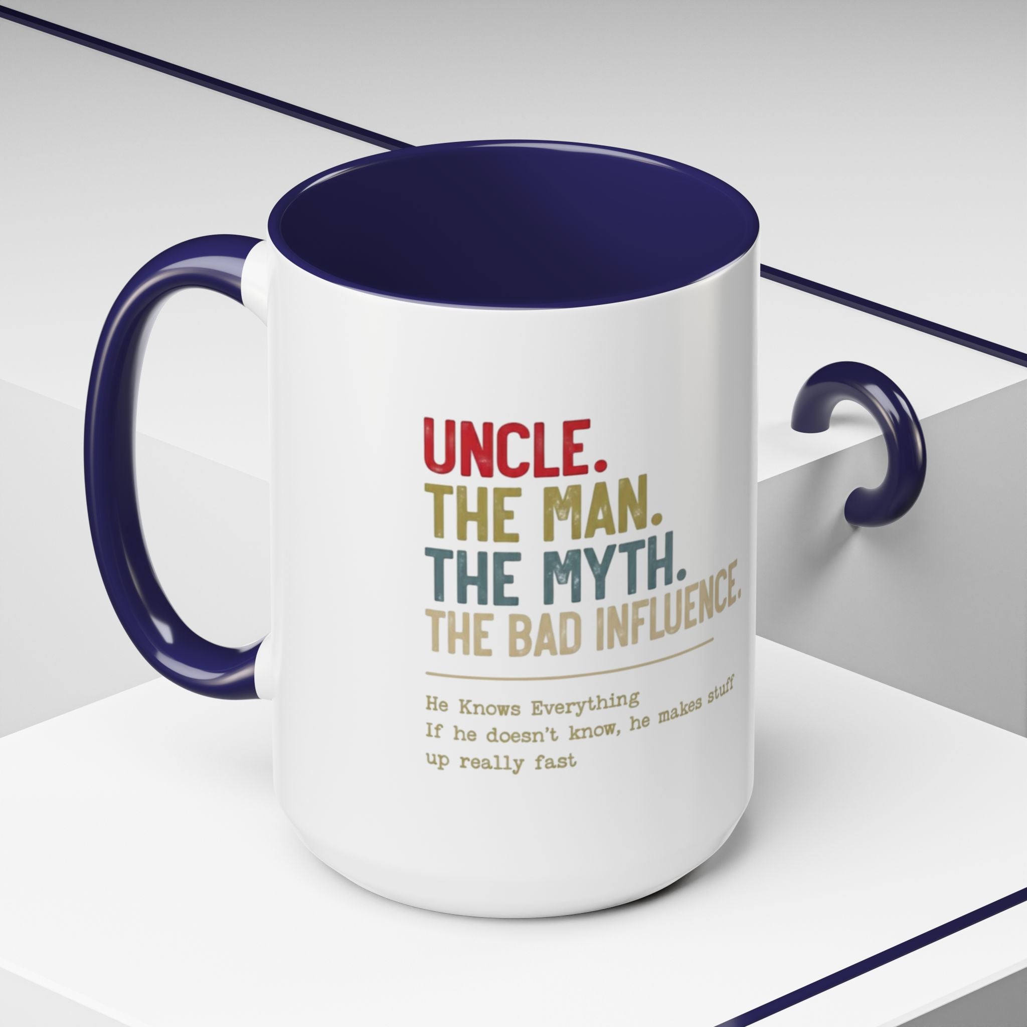 Uncle 'The Man, The Myth, The Legend' Accent Coffee Mug